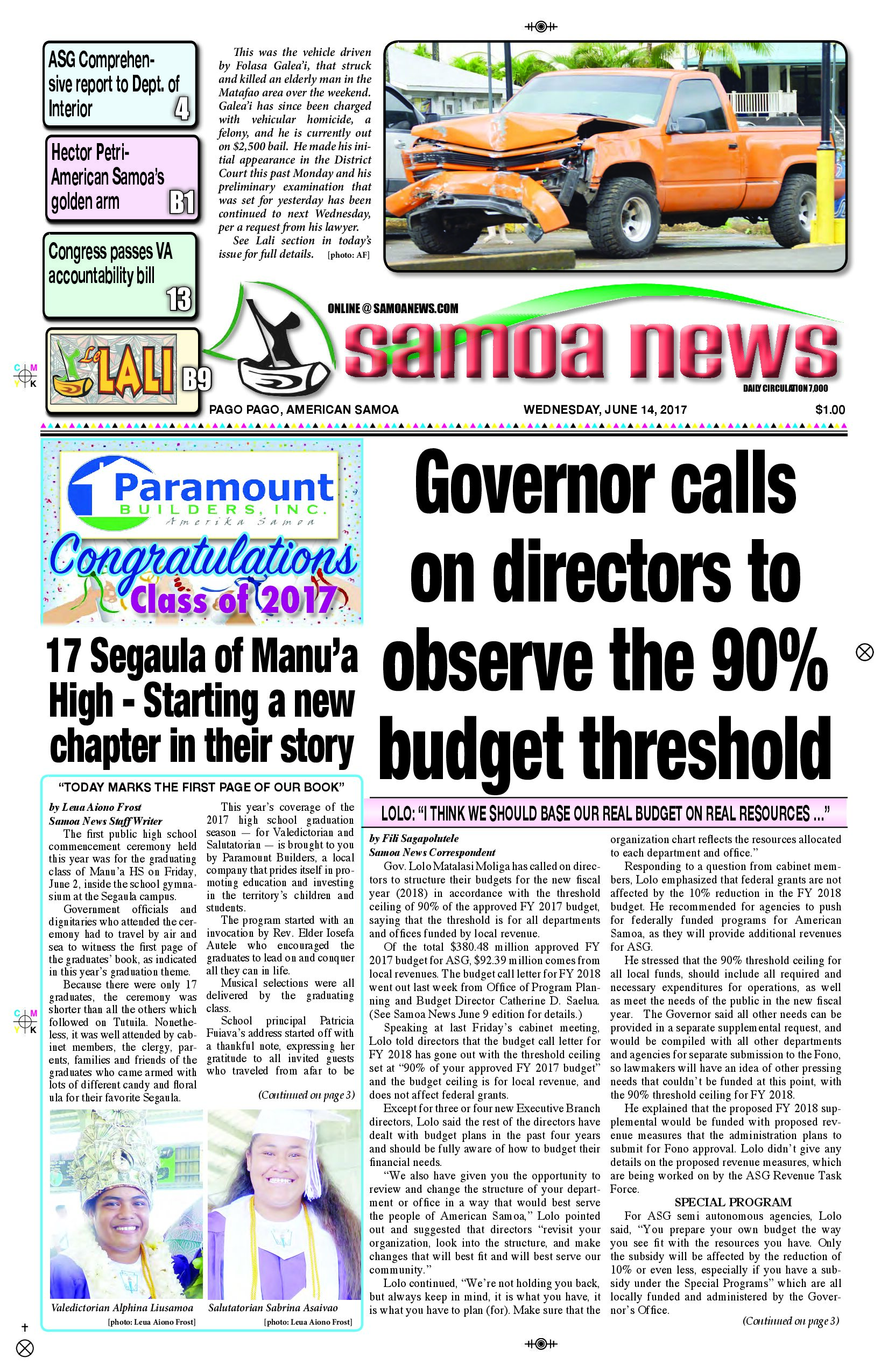 SN News Wednesday June 14, 2017