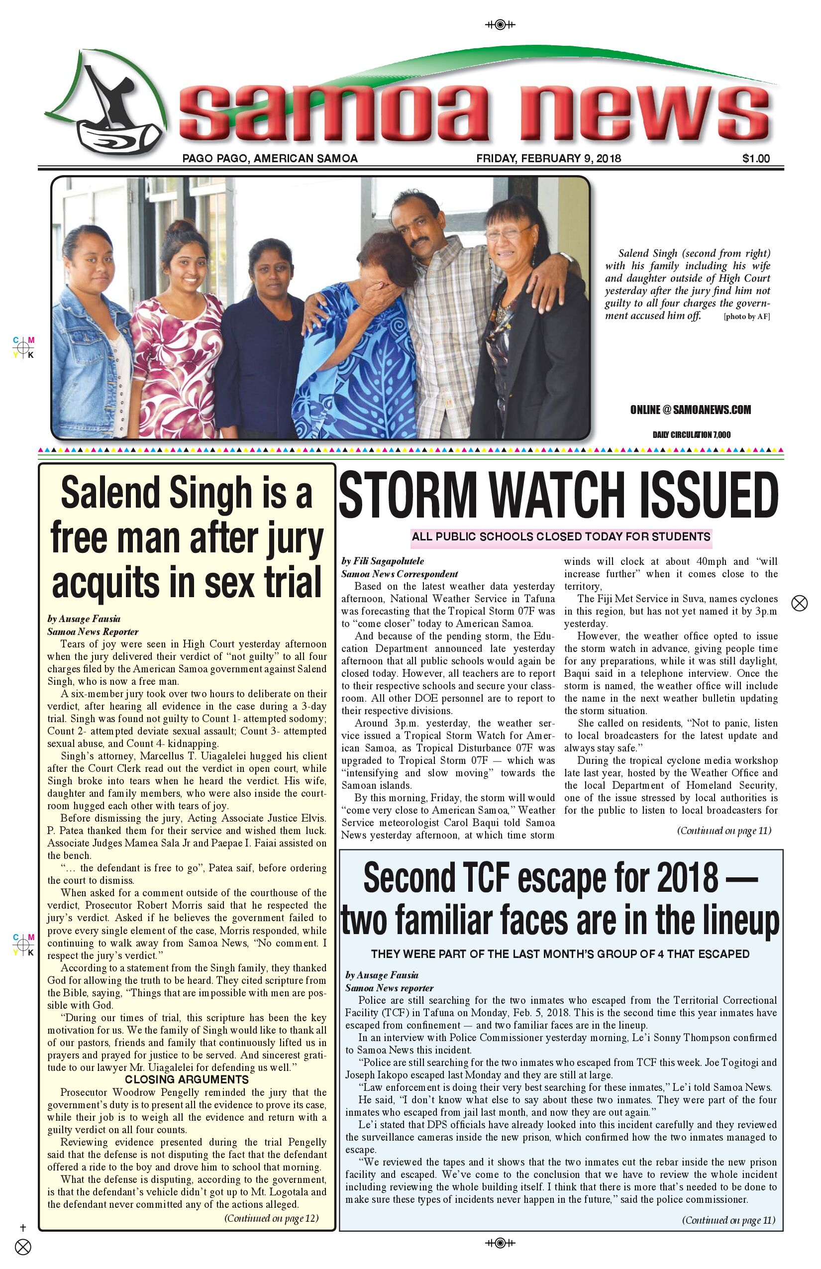 SN News Friday, Feb. 9, 2018