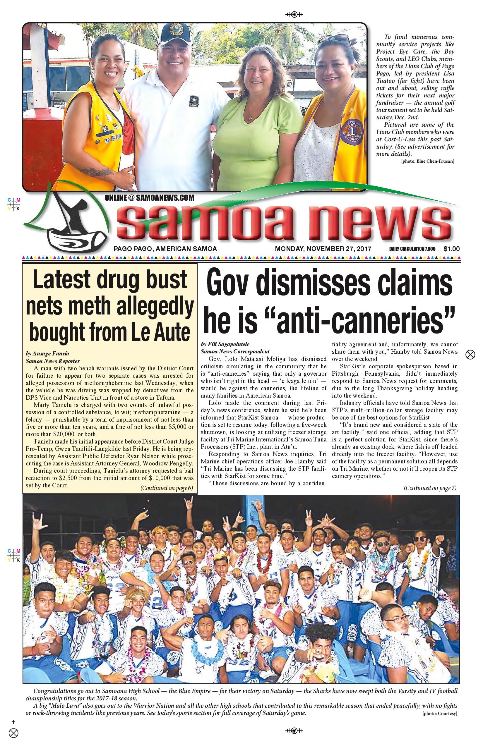 SN News Monday, Nov. 27, 2017