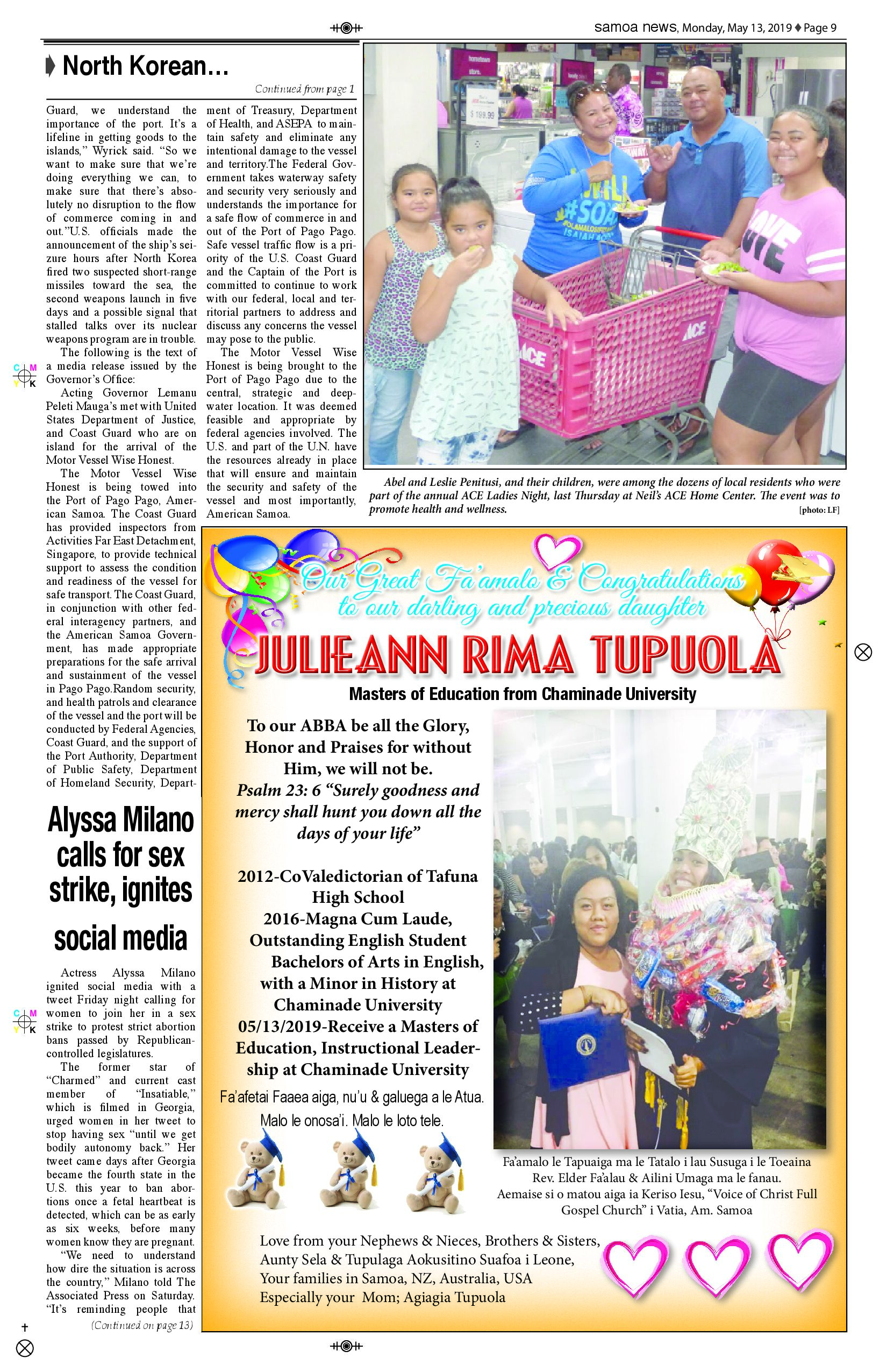 SN News-2 Monday, May 13, 2019