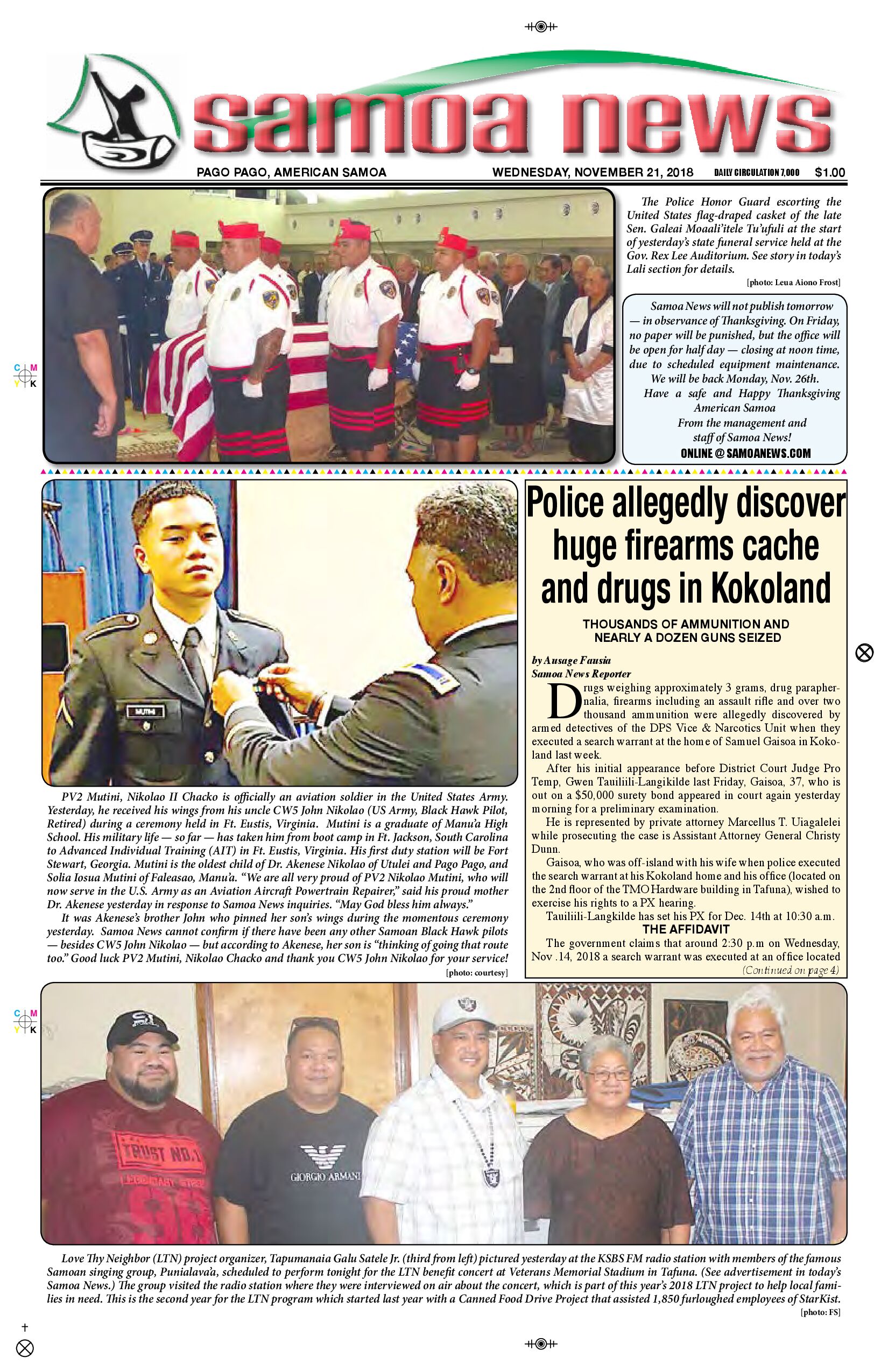 SN News Wednesday, November 21, 2018