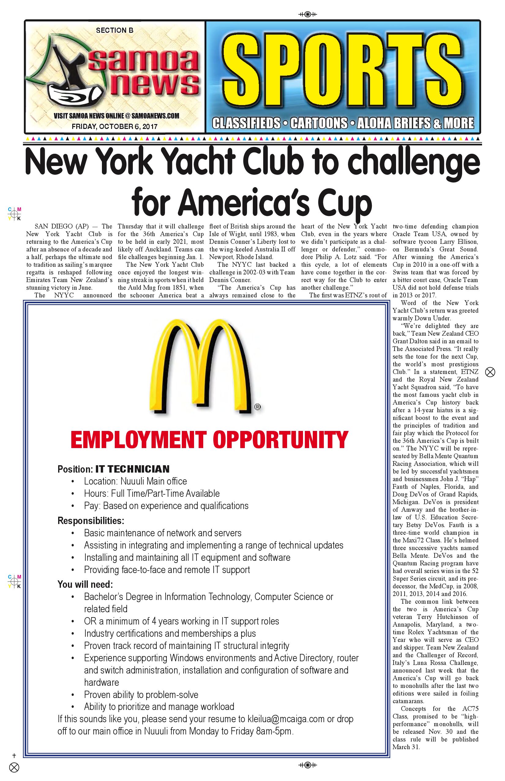 SN Sports Friday, Oct. 06, 2017