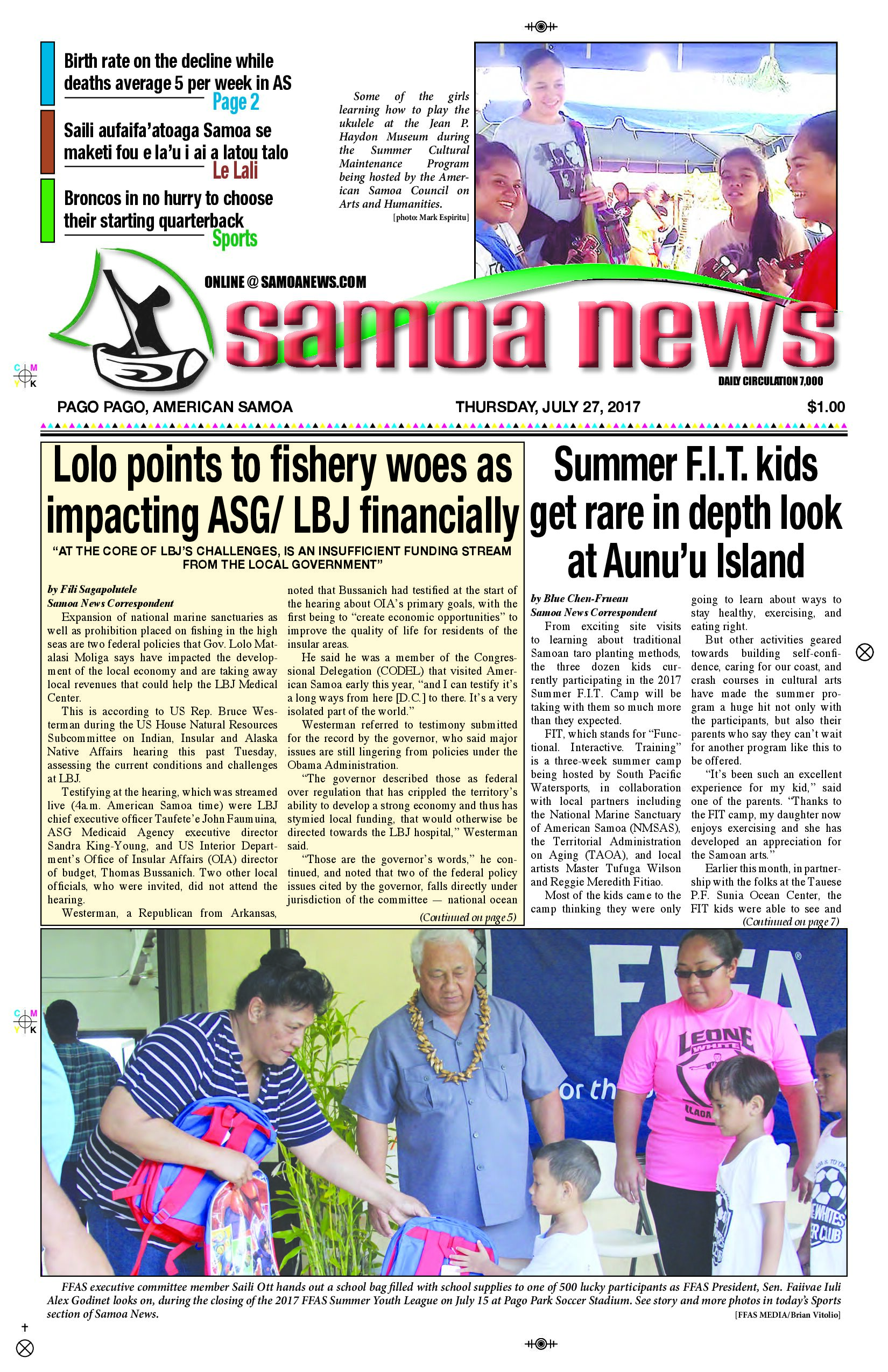 SN News Thursday, July 27, 2017