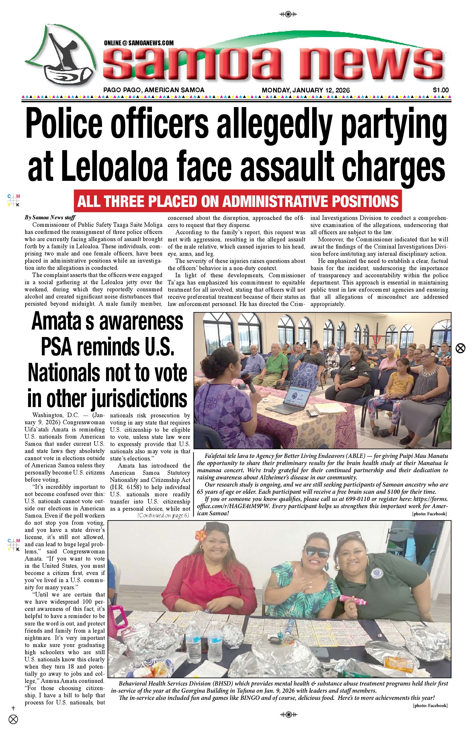 SN News Monday, January 12, 2026