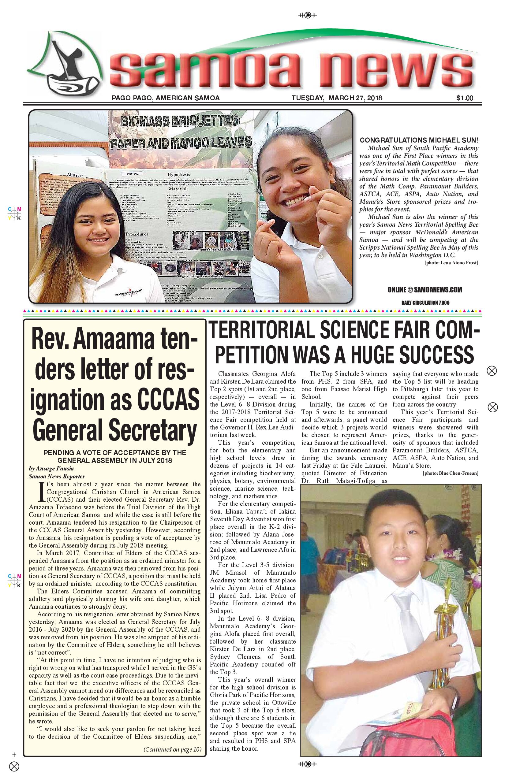 SN News Tuesday, March 27, 2018