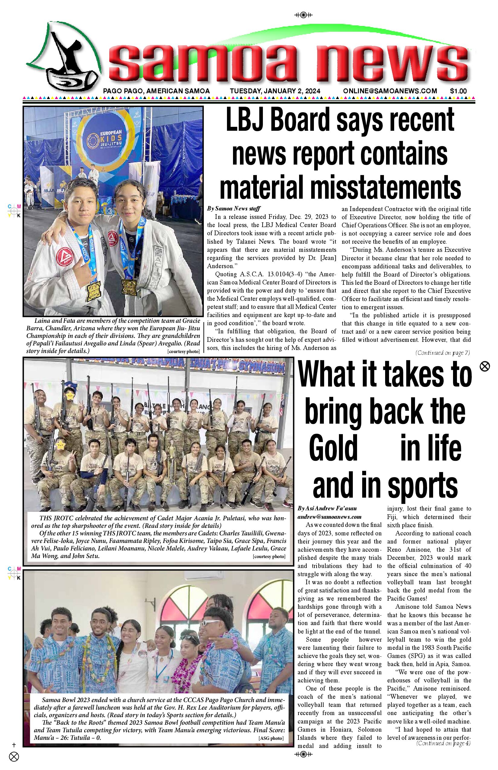 SN News Tuesday, January 02, 2024