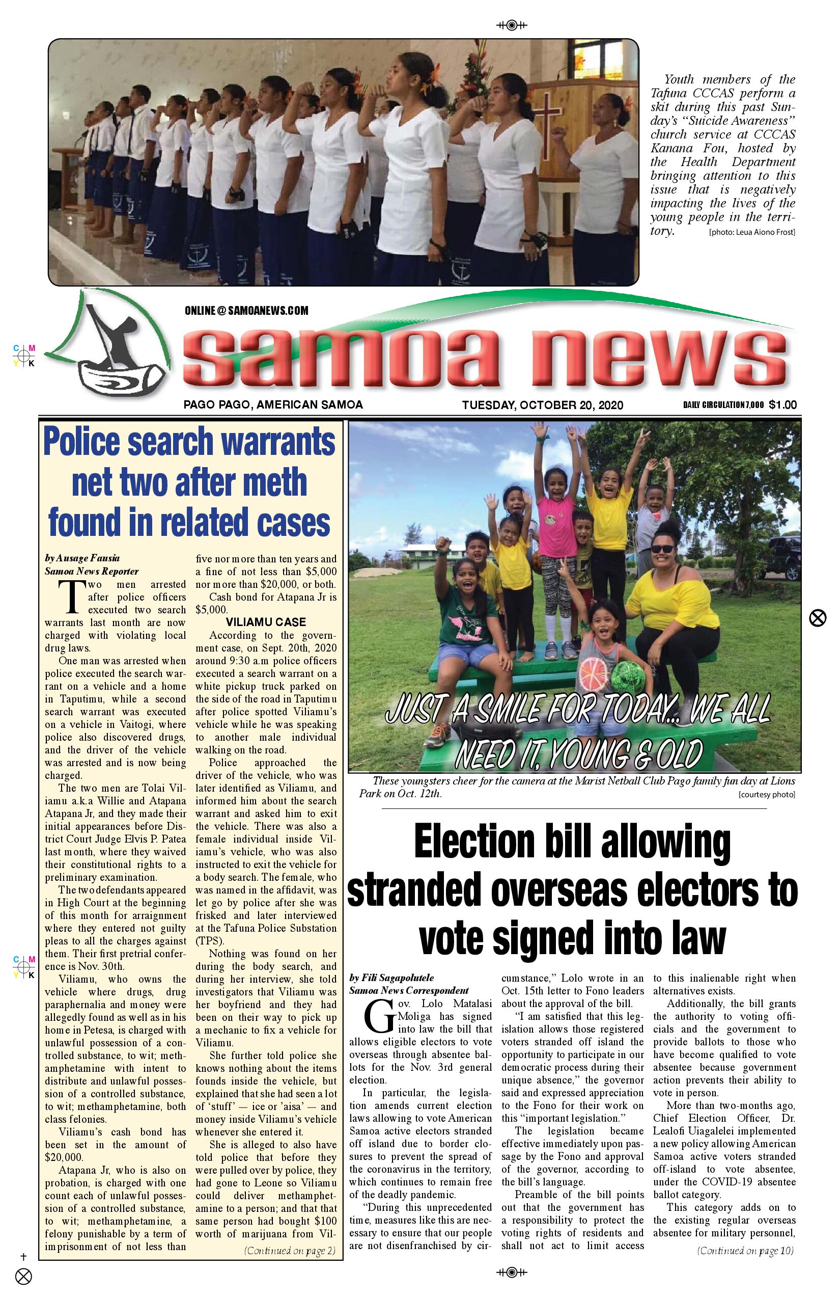 SN News Tuesday, Oct 20, 2020