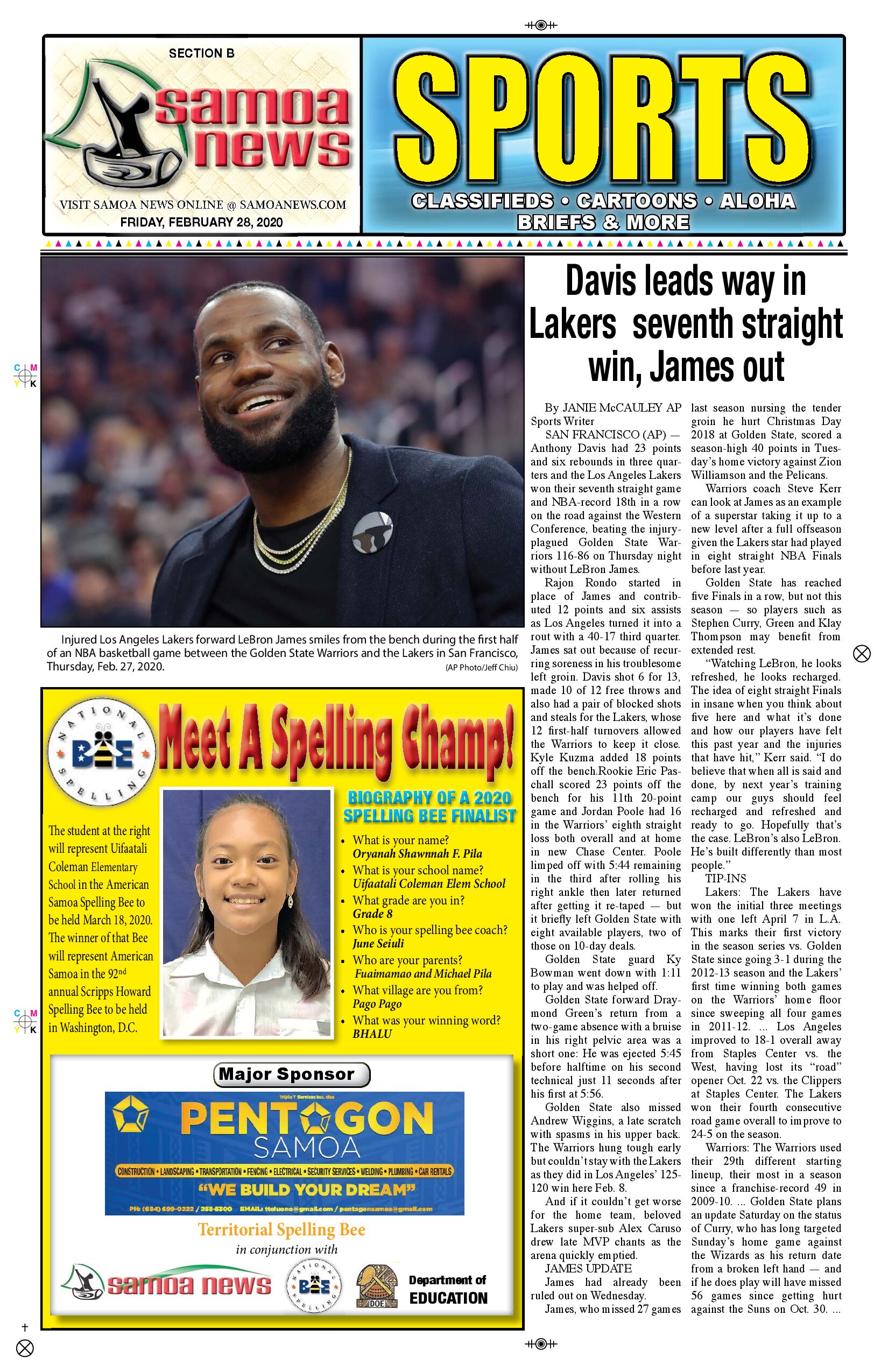 SN Sports Friday, February 28, 2020