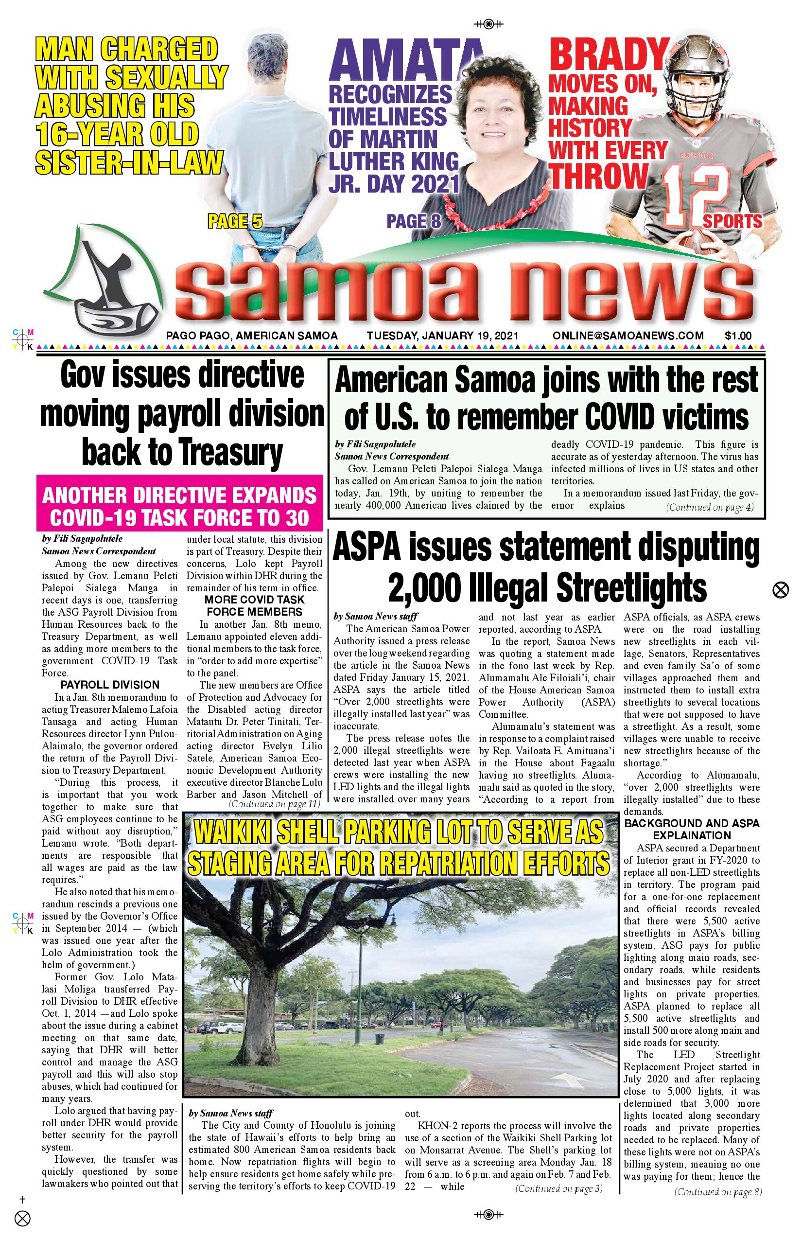 SN News Tuesday, Jan. 19, 2021