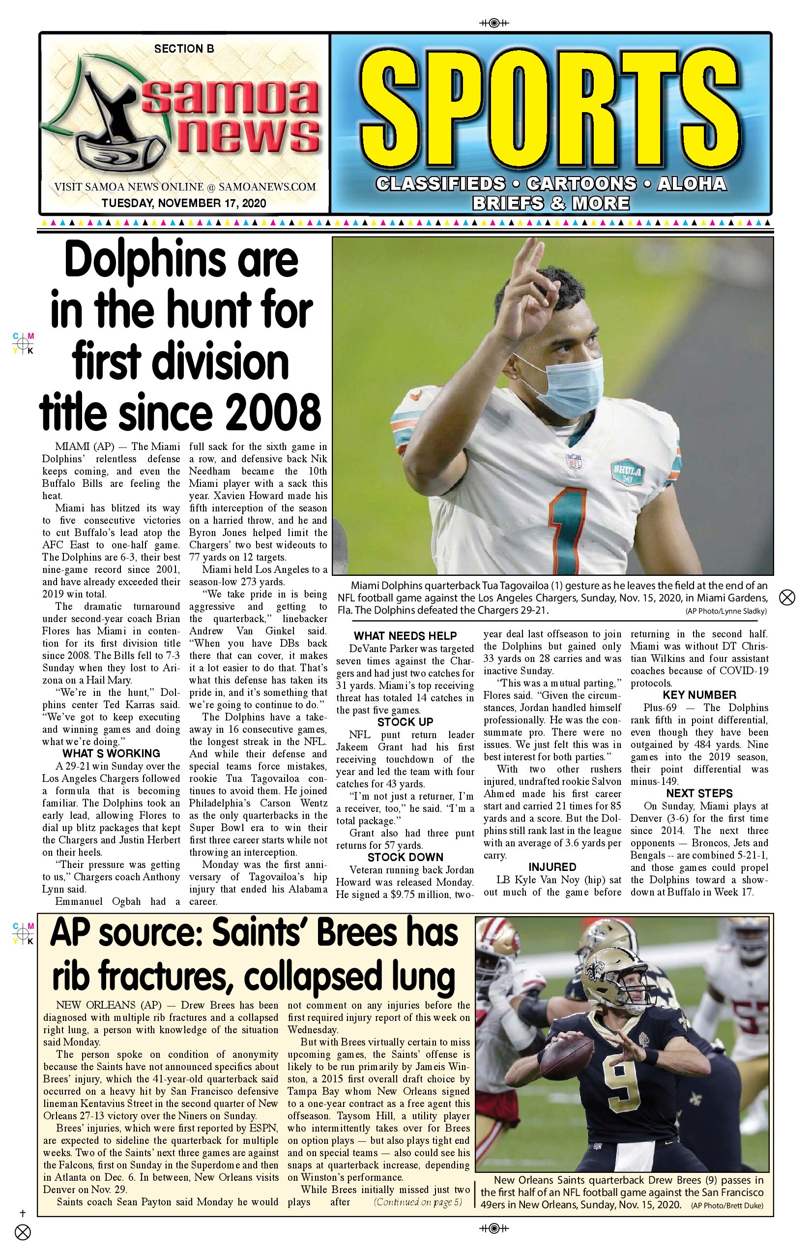 SN Sports Tuesday, Nov. 17, 2020