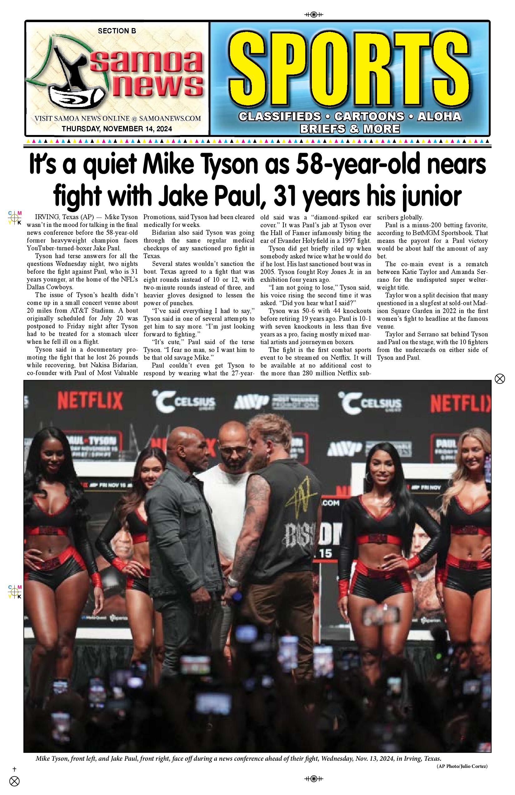 SN Sports Thursday, November 14, 2024