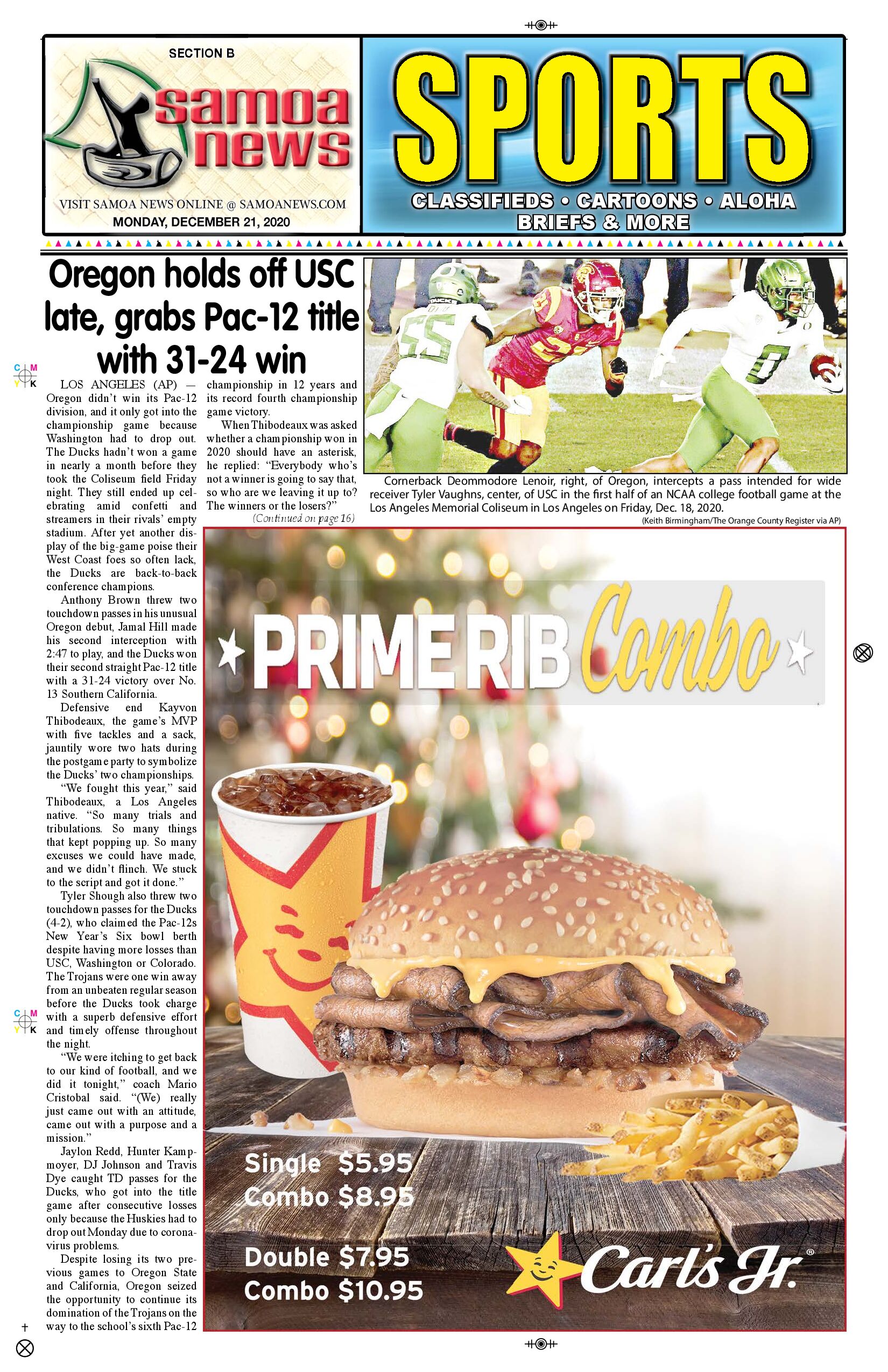 SN Sports Monday, Dec. 21, 2020