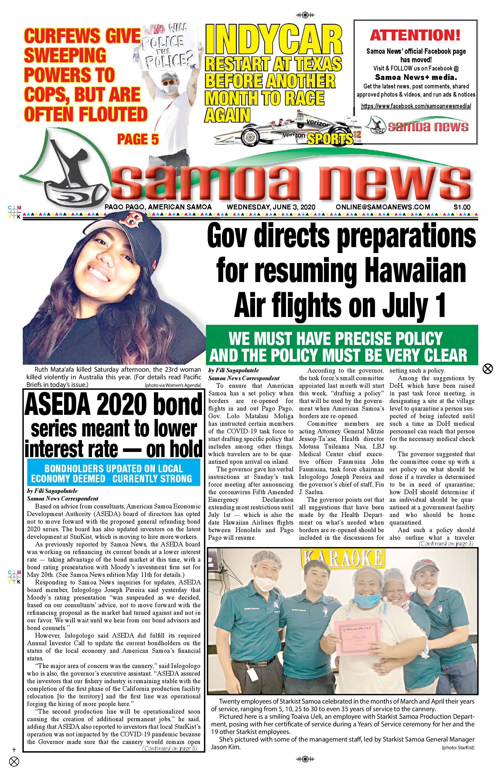 SN News Wednesday, June 03, 2020