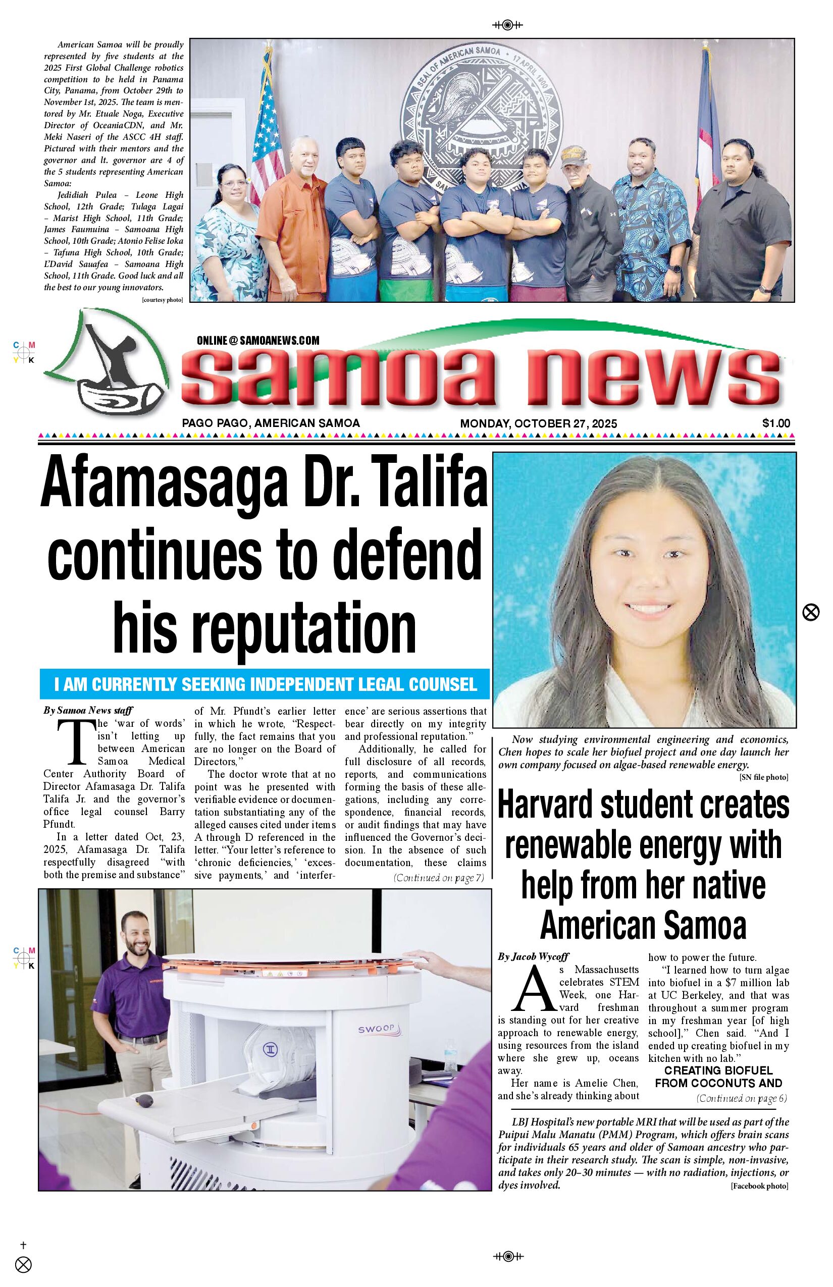 SN News Monday, October 27, 2025