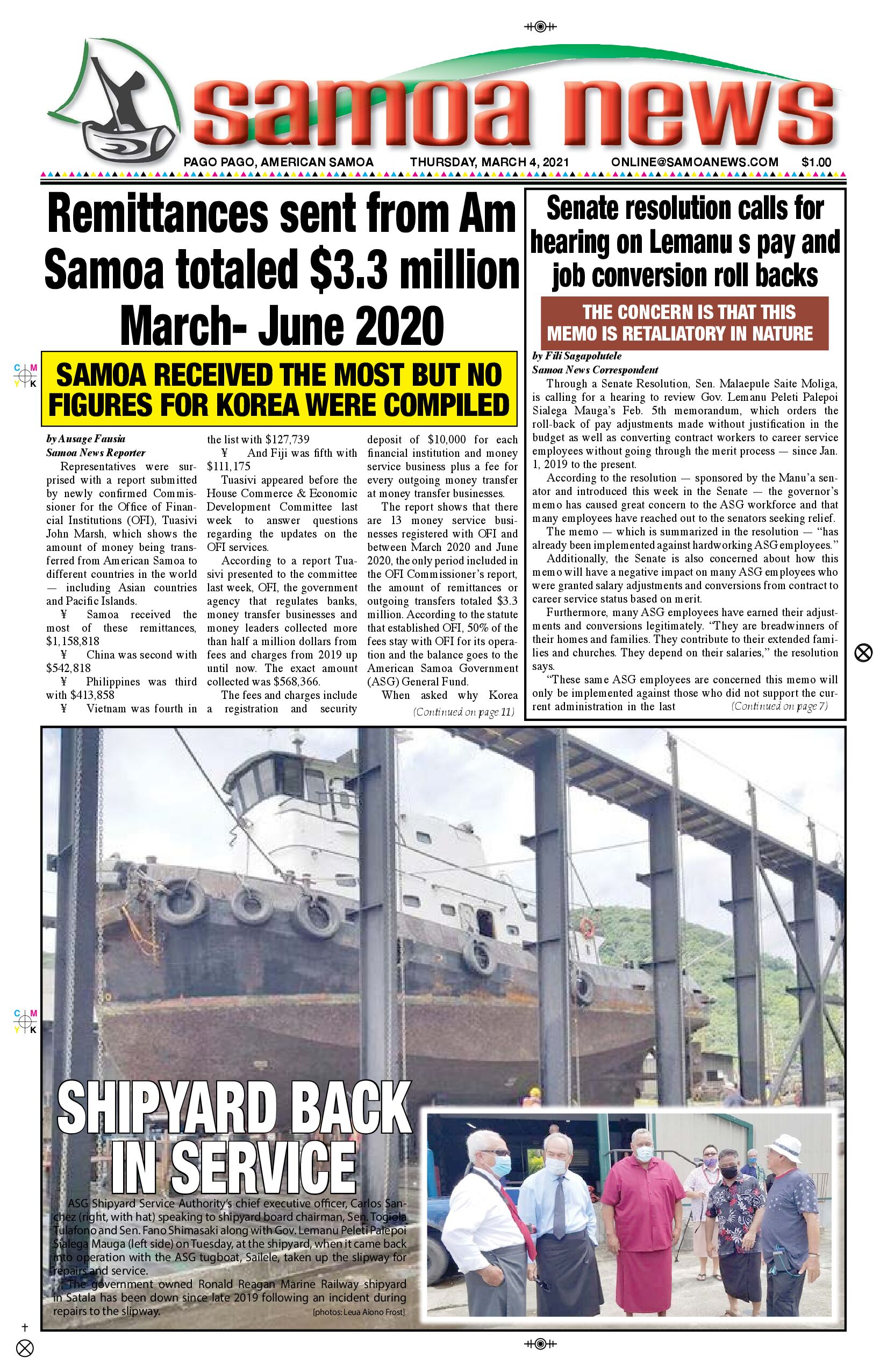 SN News Thursday, March 04, 2021