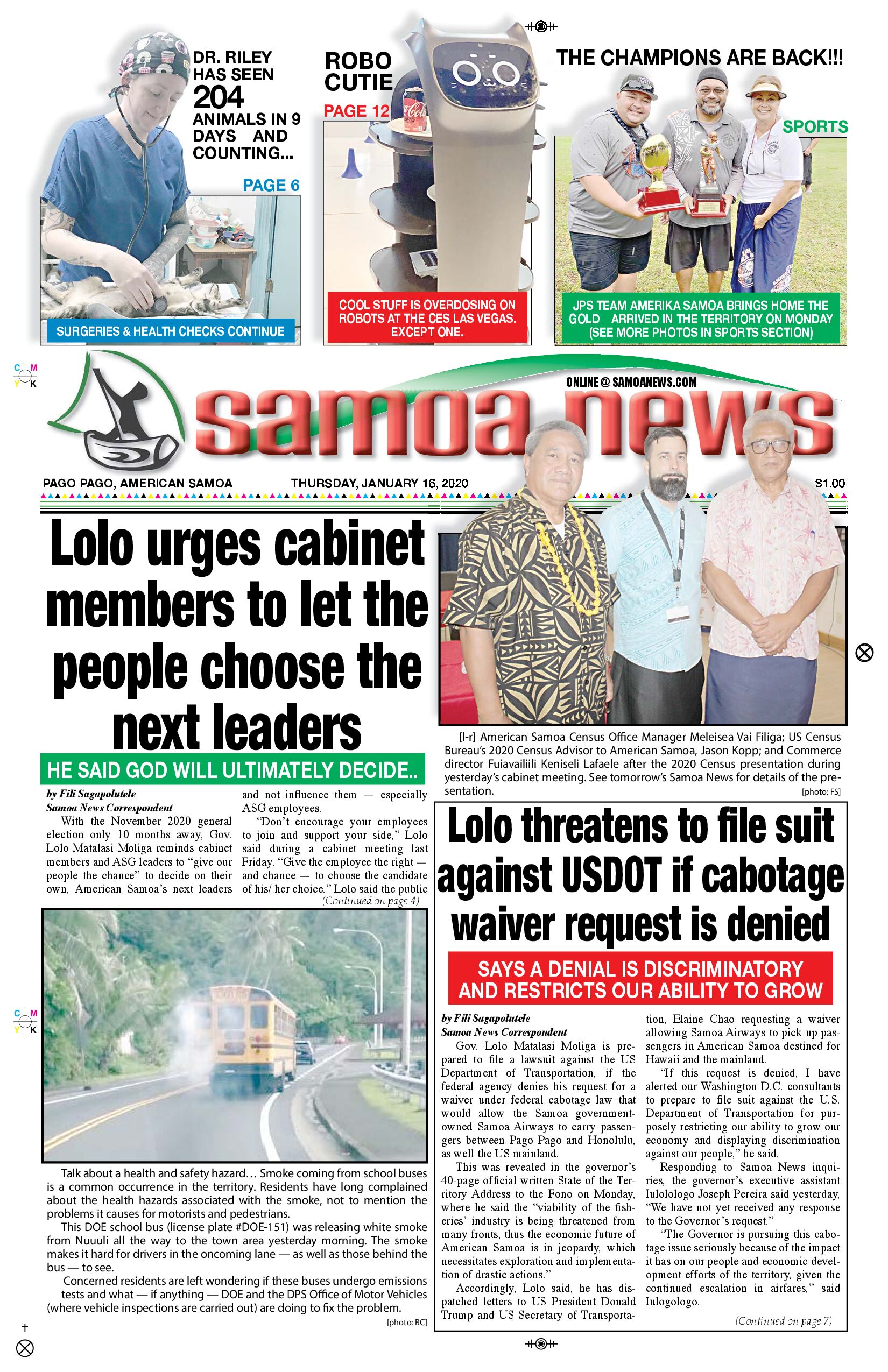 SN News Thursday January 16, 2020