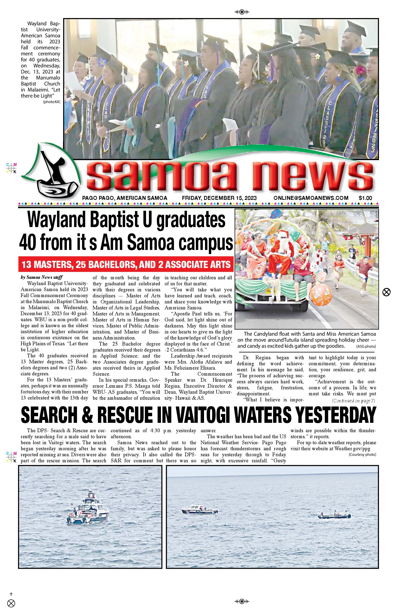 SN News Friday, December 15, 2023