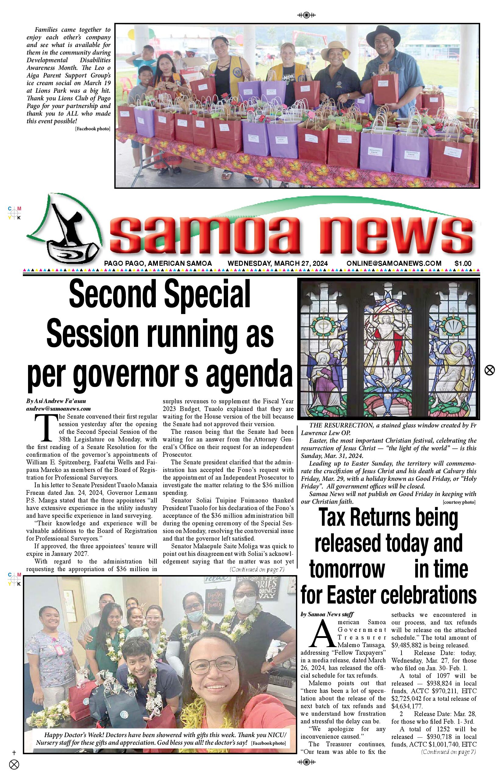 SN News Wednesday, March 27, 2024