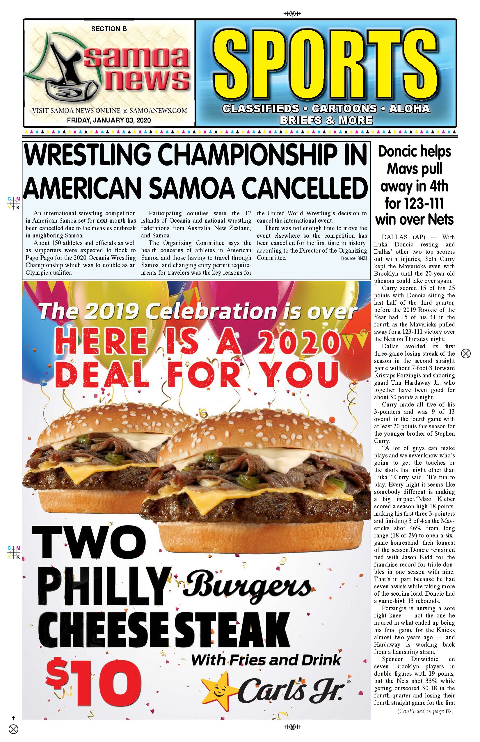 SN Sports Friday, January 03, 2020