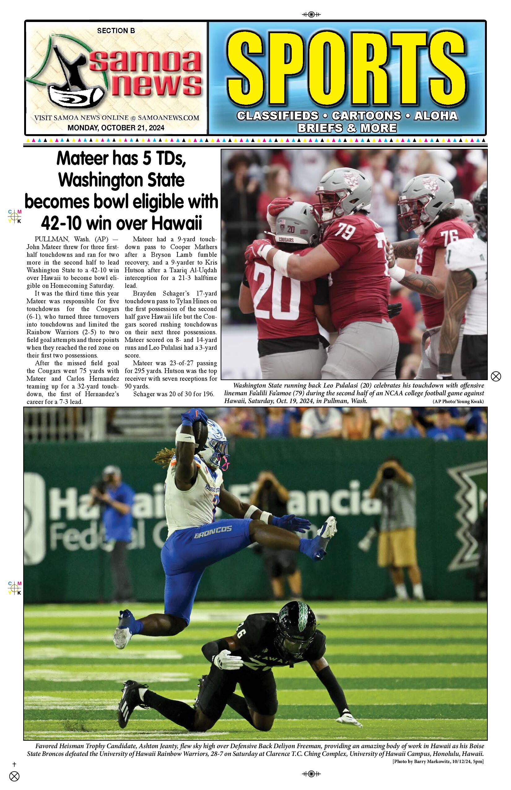 SN Sports Monday, October 21, 2024