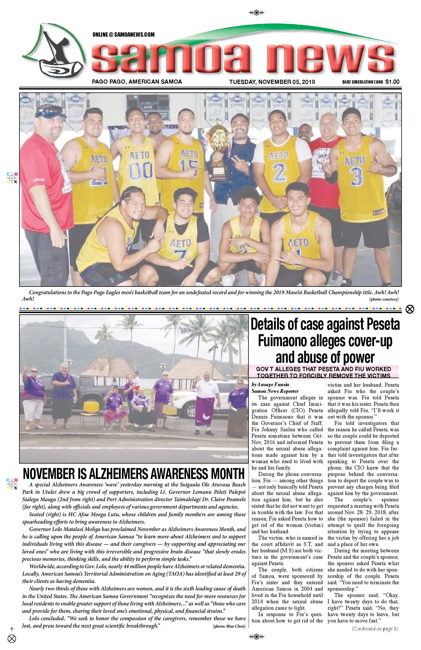 SN News Tuesday, November 05, 2019