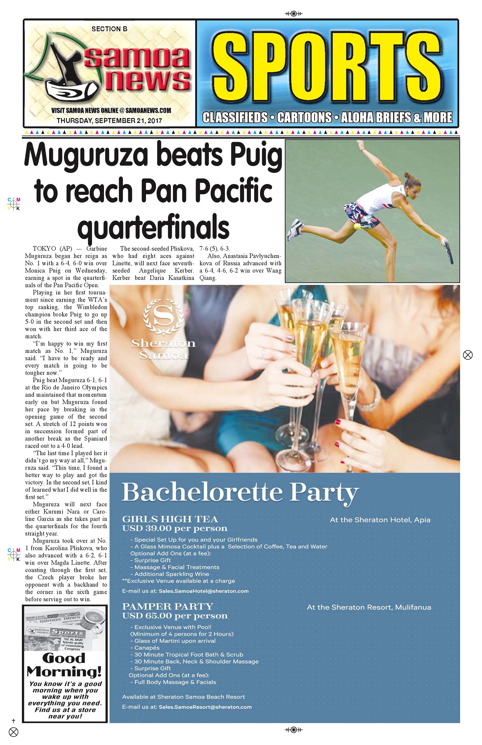 SN Sports Thursday, Sept. 21, 2017