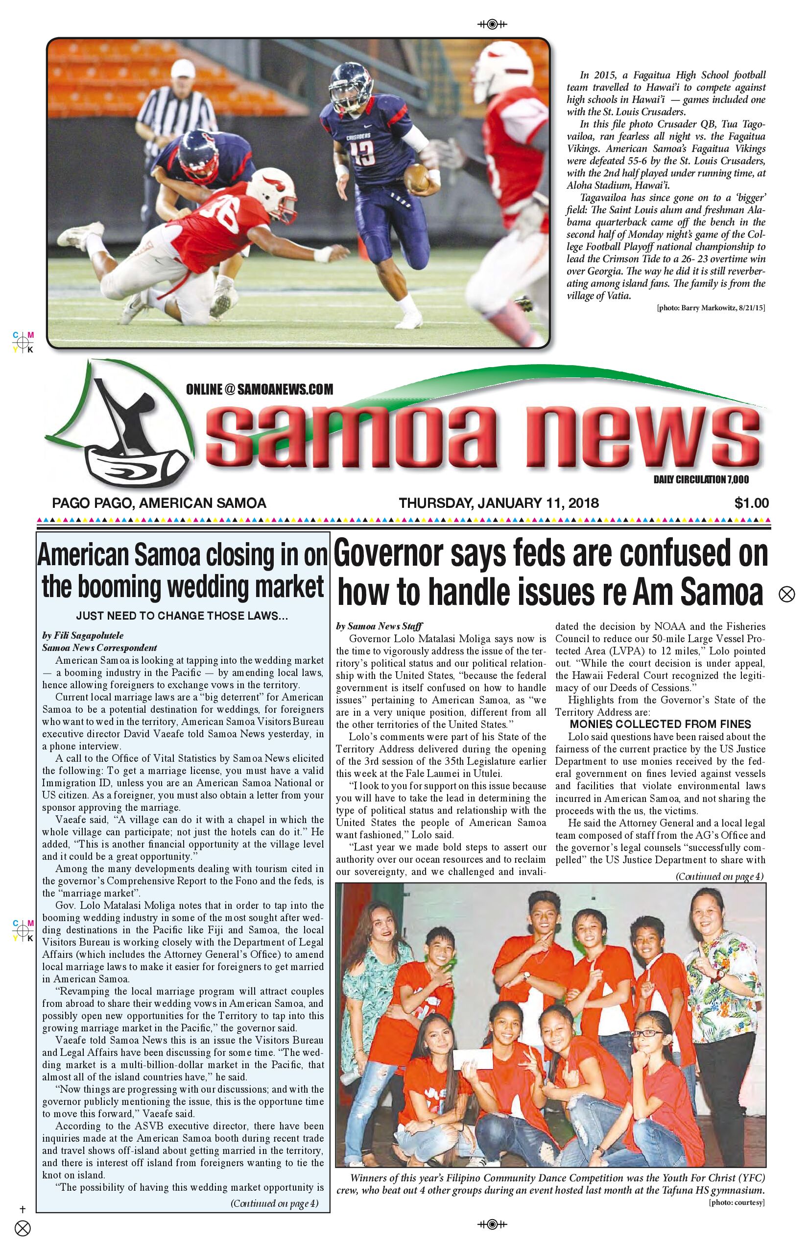 SN News Thursday, Jan. 11, 2018