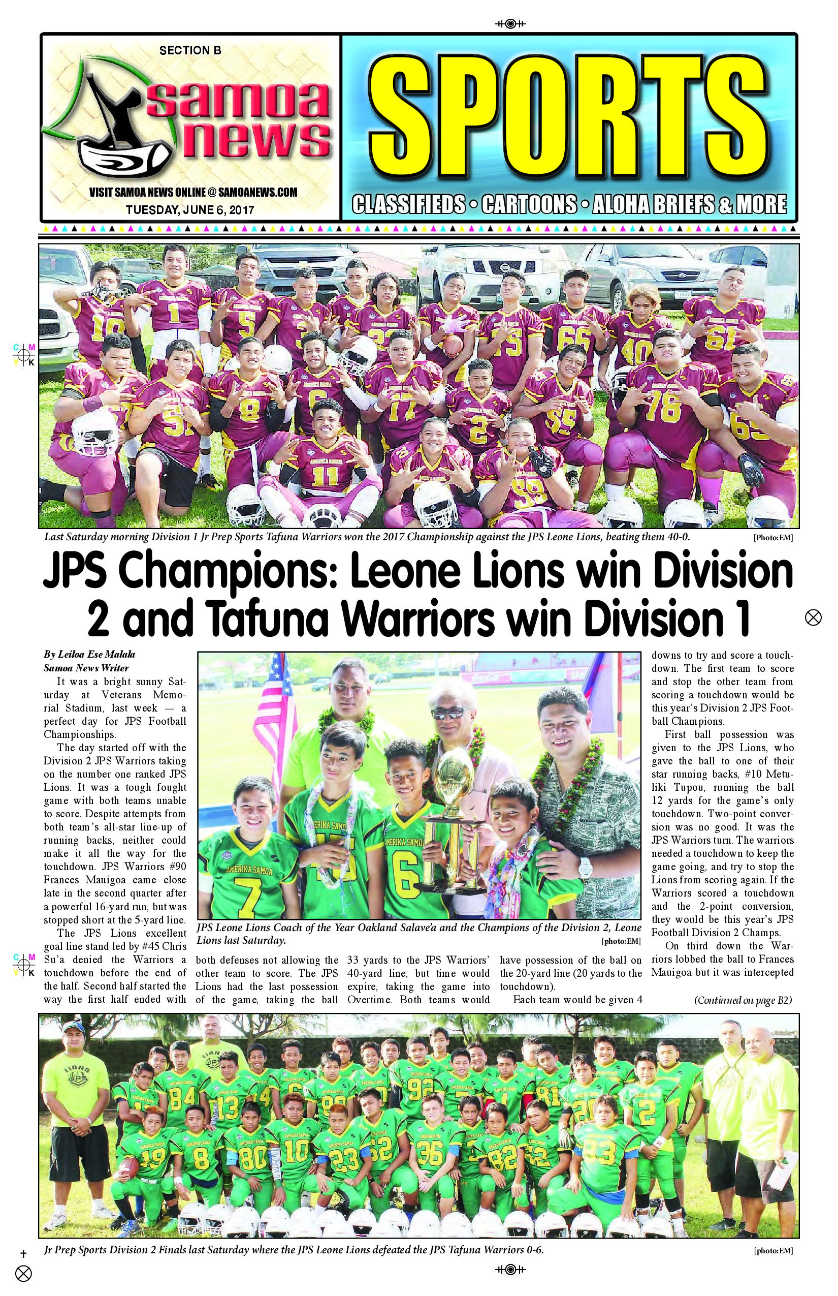 SN Sports Tuesday, June 6, 2017