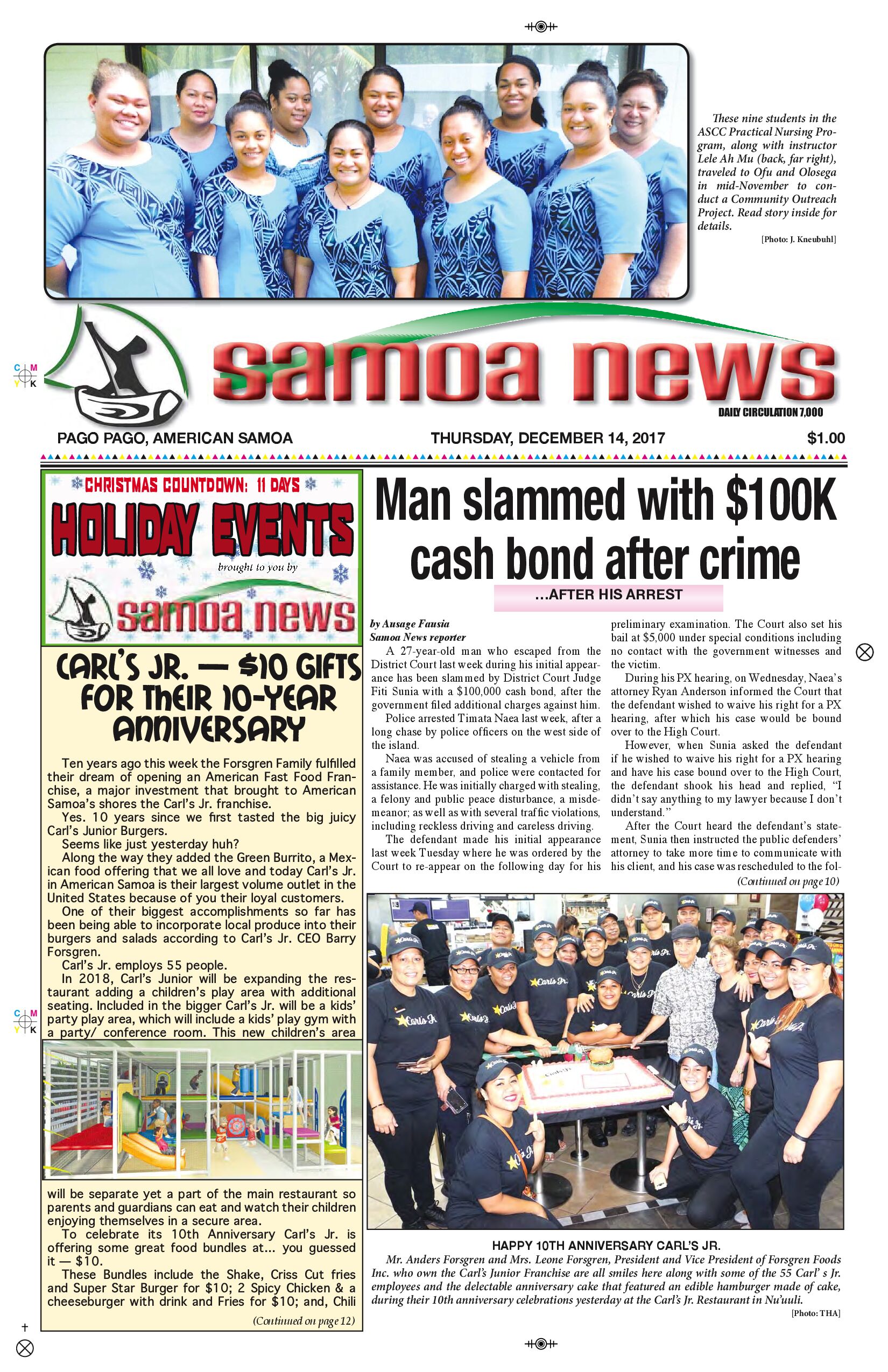 SN News Thursday, Dec. 14, 2017