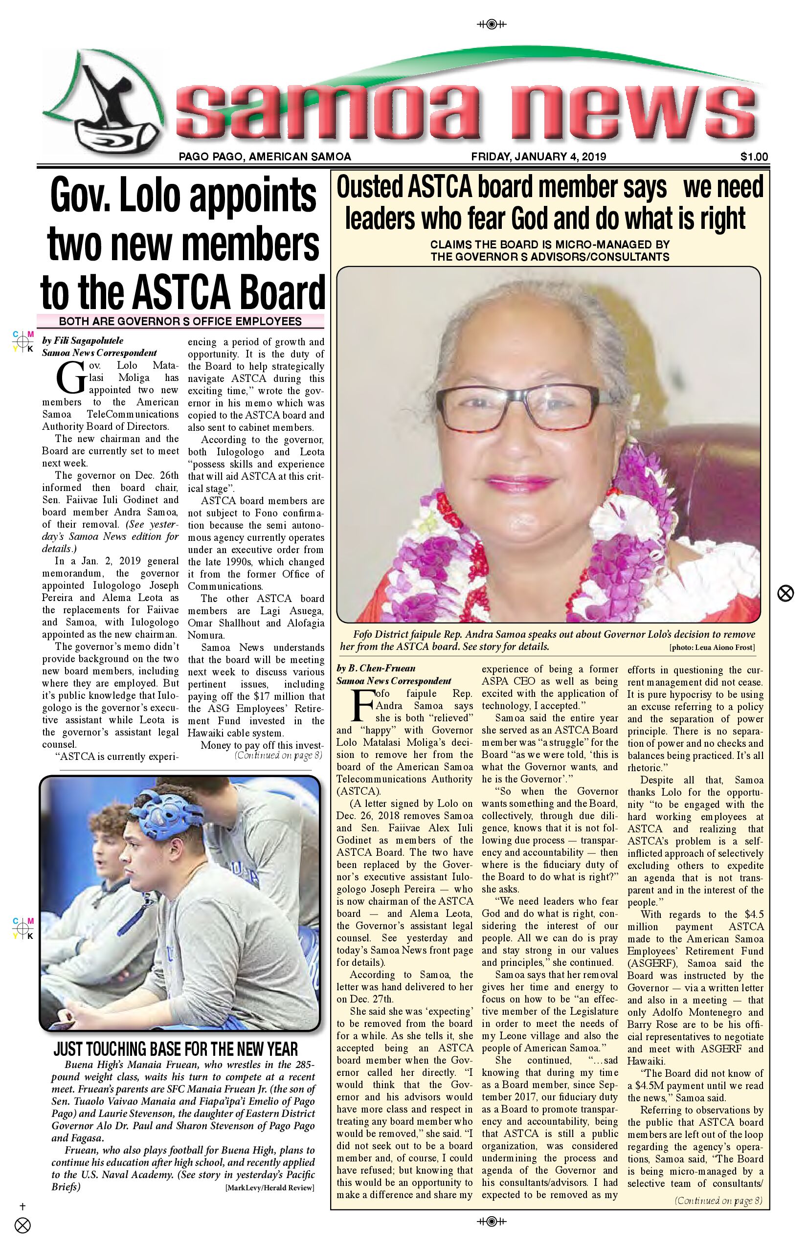 SN News Friday, January 04, 2019