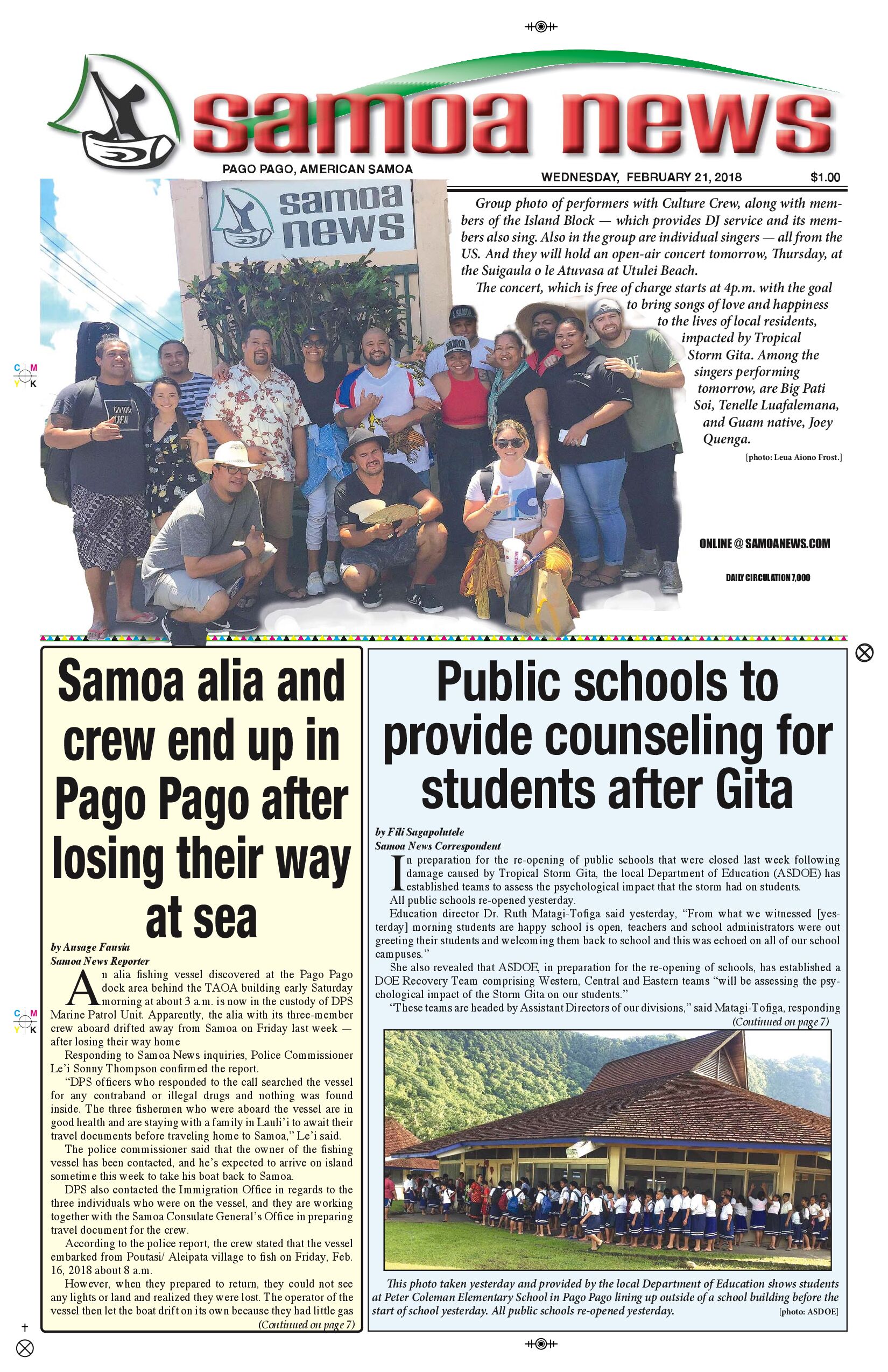 SN News Wednesday, Feb. 21, 2018