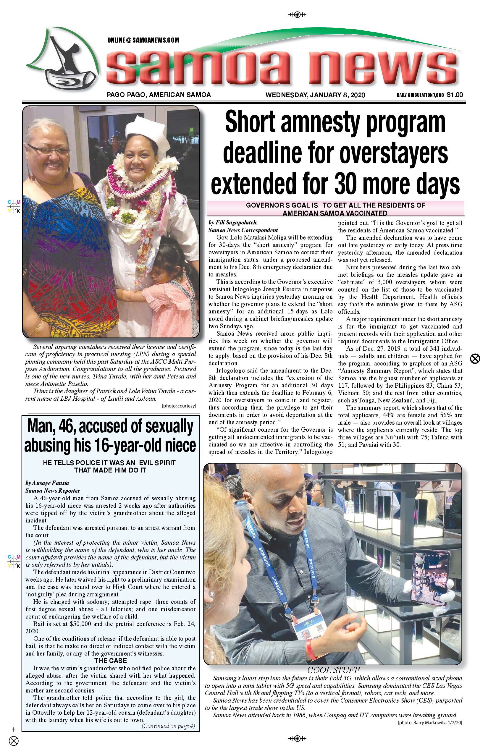 SN News Wednesday, January 08, 2020