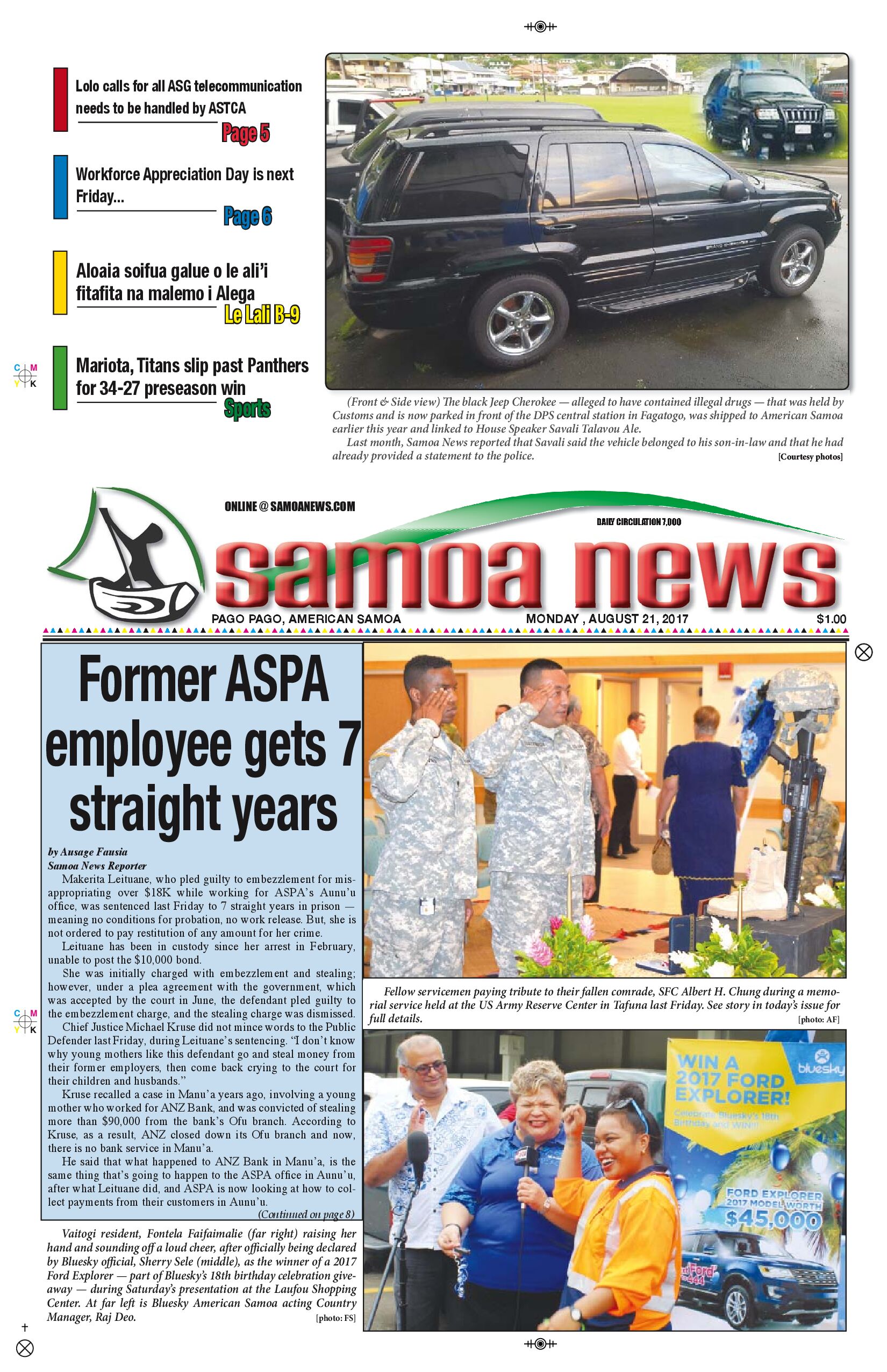 SN News Monday, Aug. 21, 2017