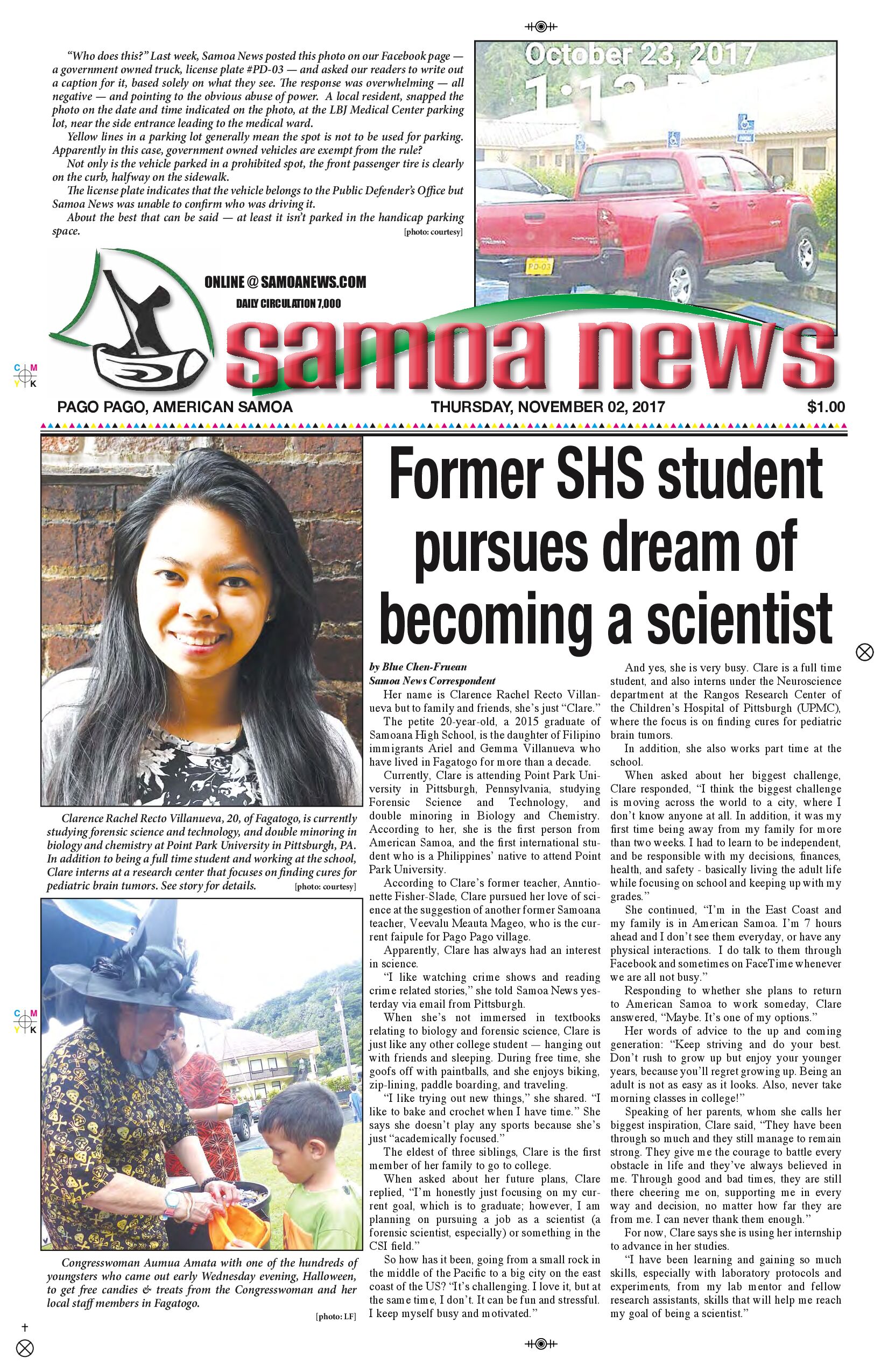 SN News & Sports Thursday, Nov. 02, 2017