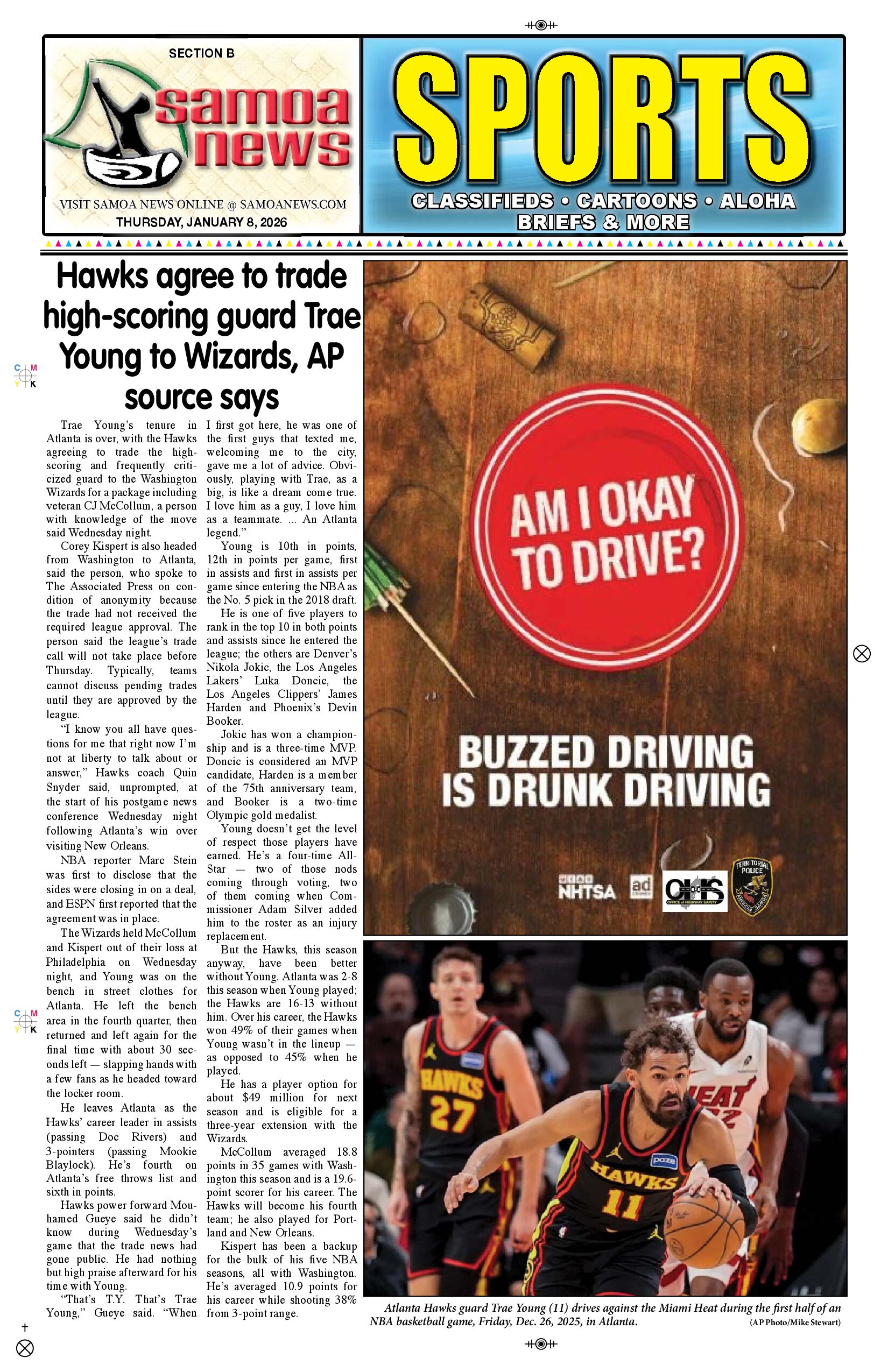 SN News Thursday, January 08, 2026