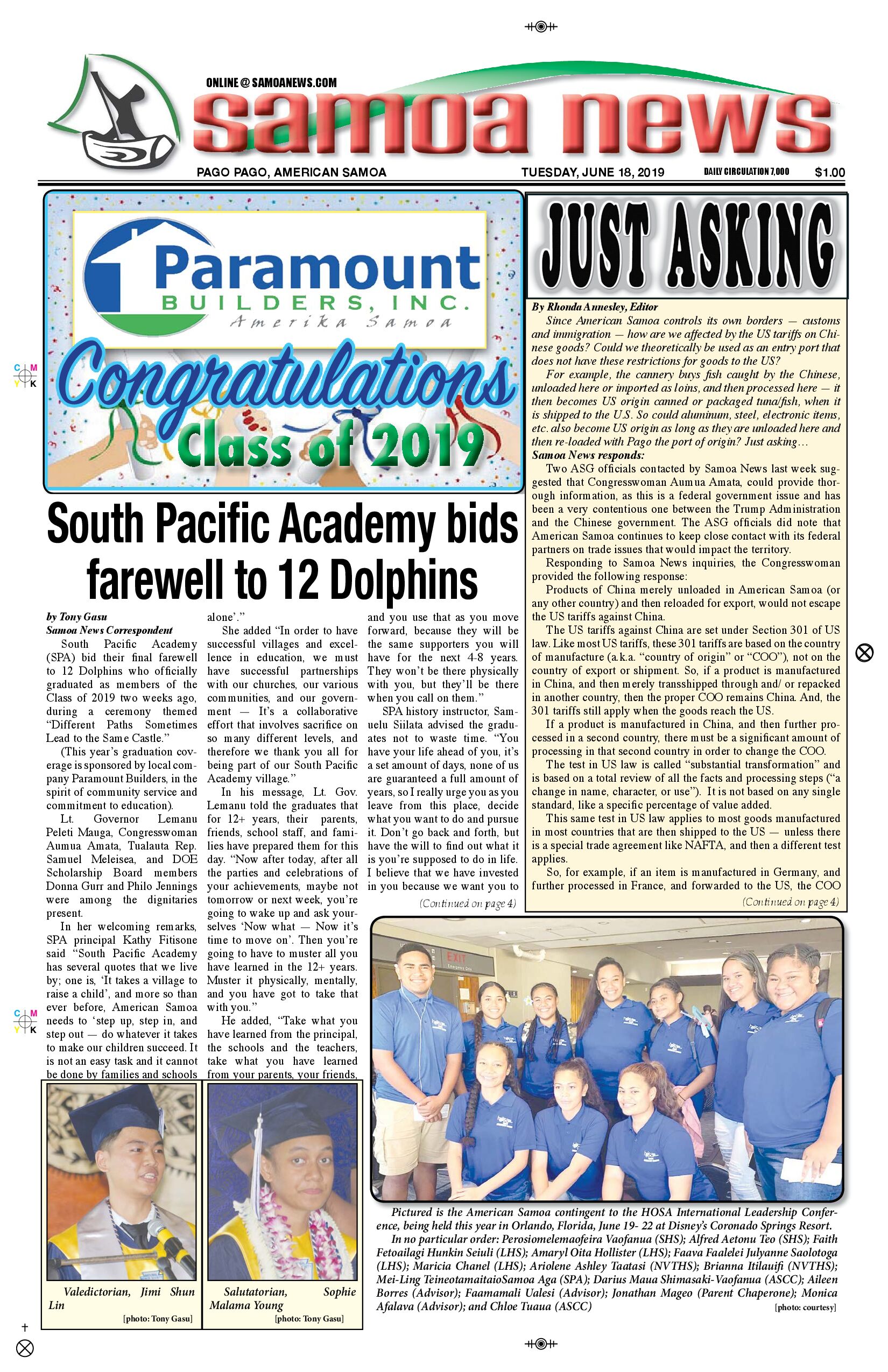 SN News Tuesday, June 18, 2019