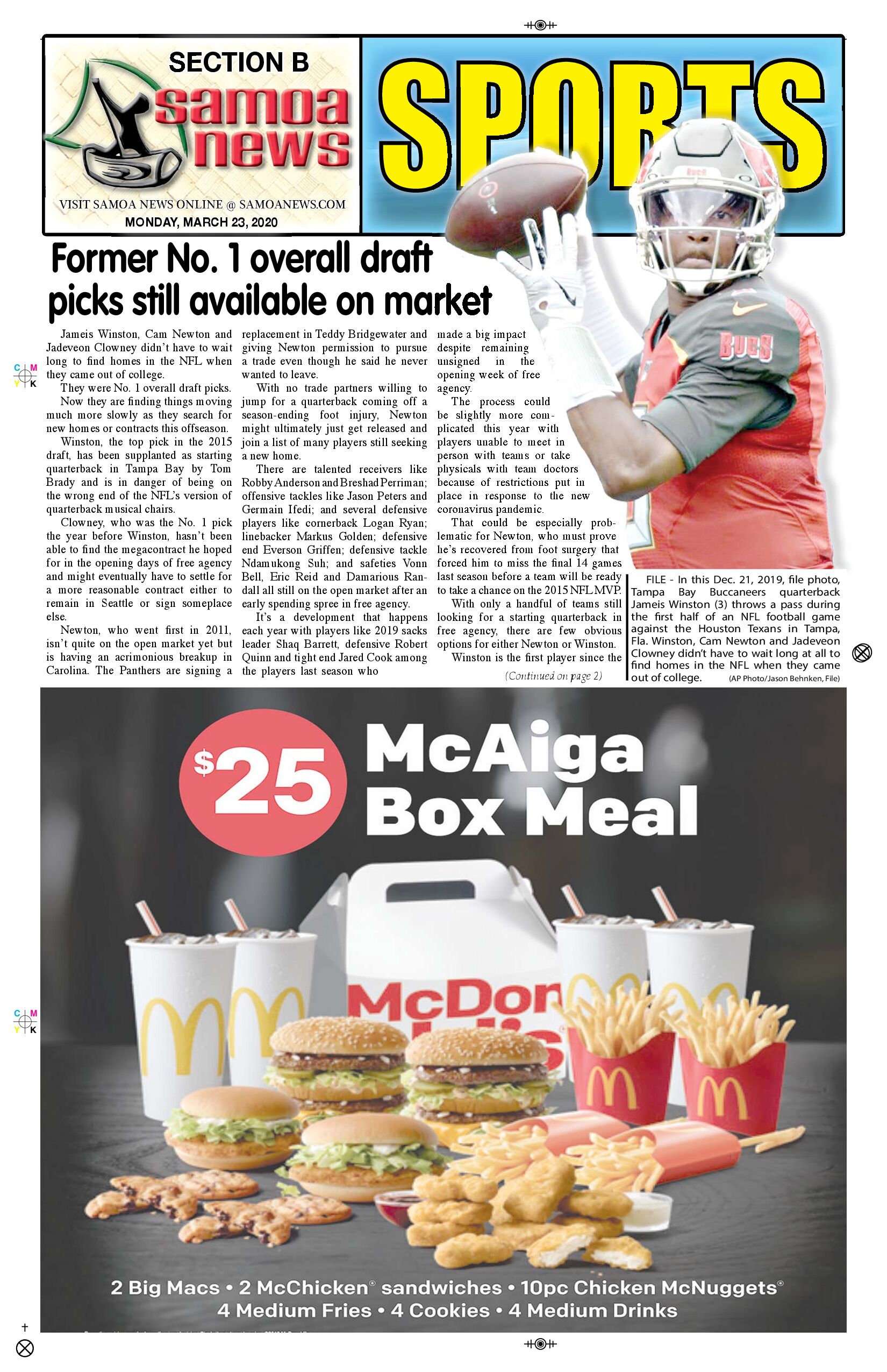 SN Sports Monday, March 23, 2020