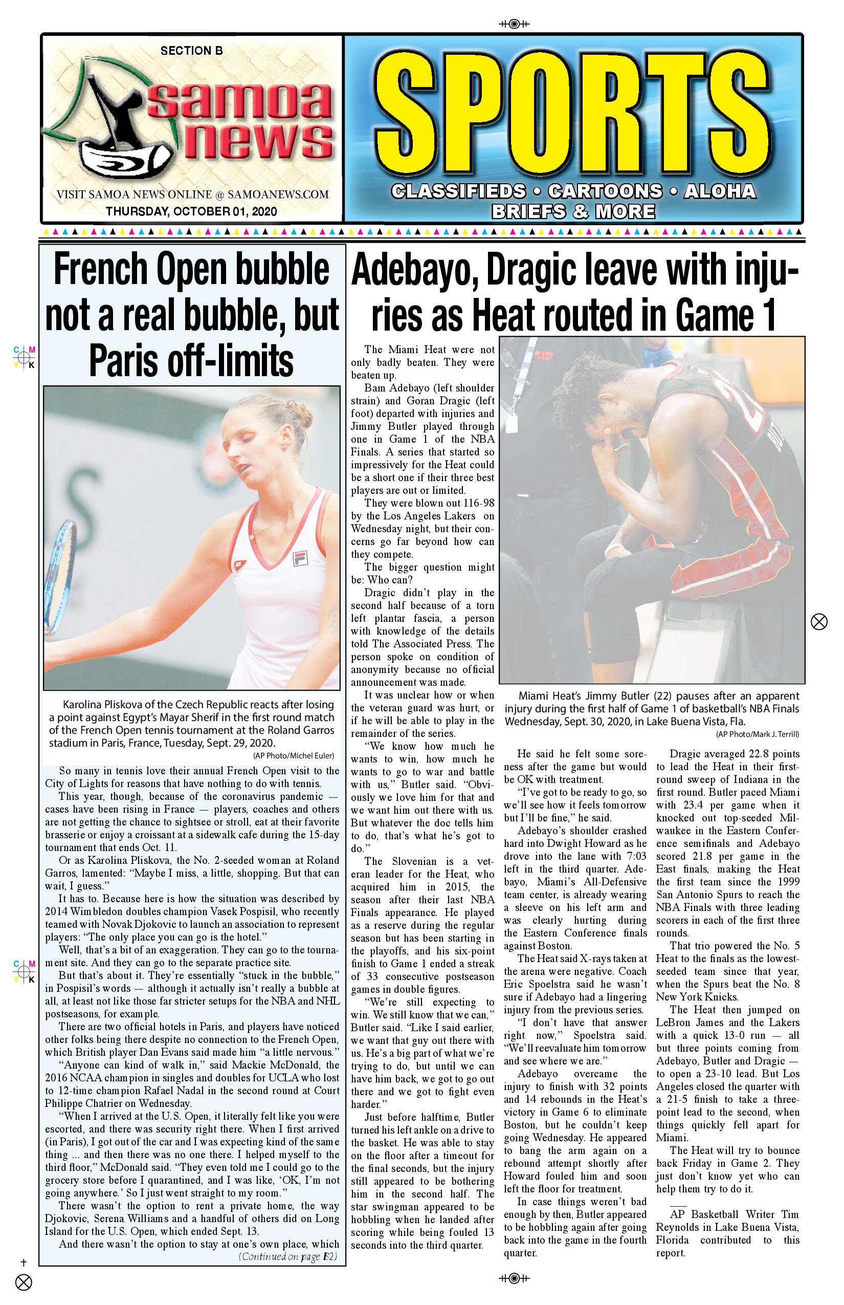 SN Sports Thursday, Oct 01, 2020