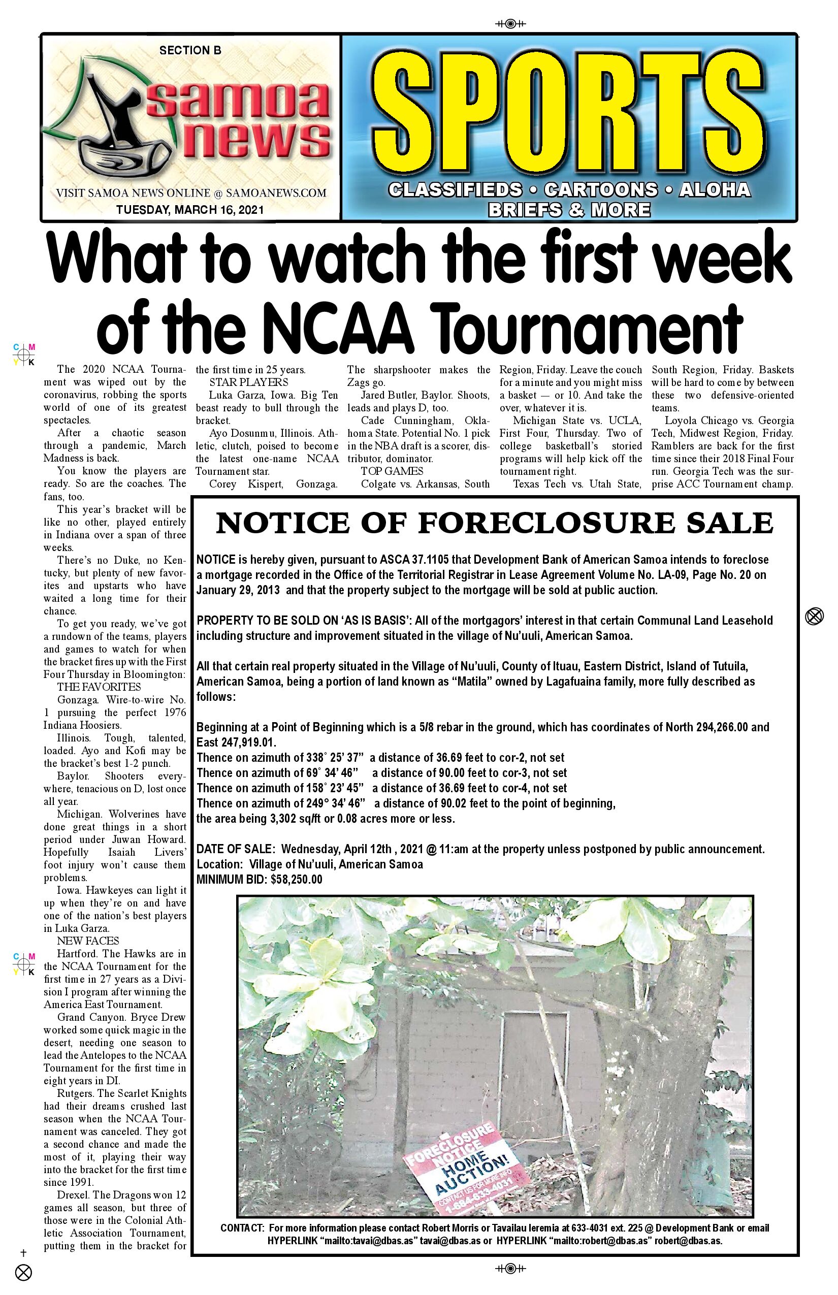 SN Sports Tuesday, March 16, 2021