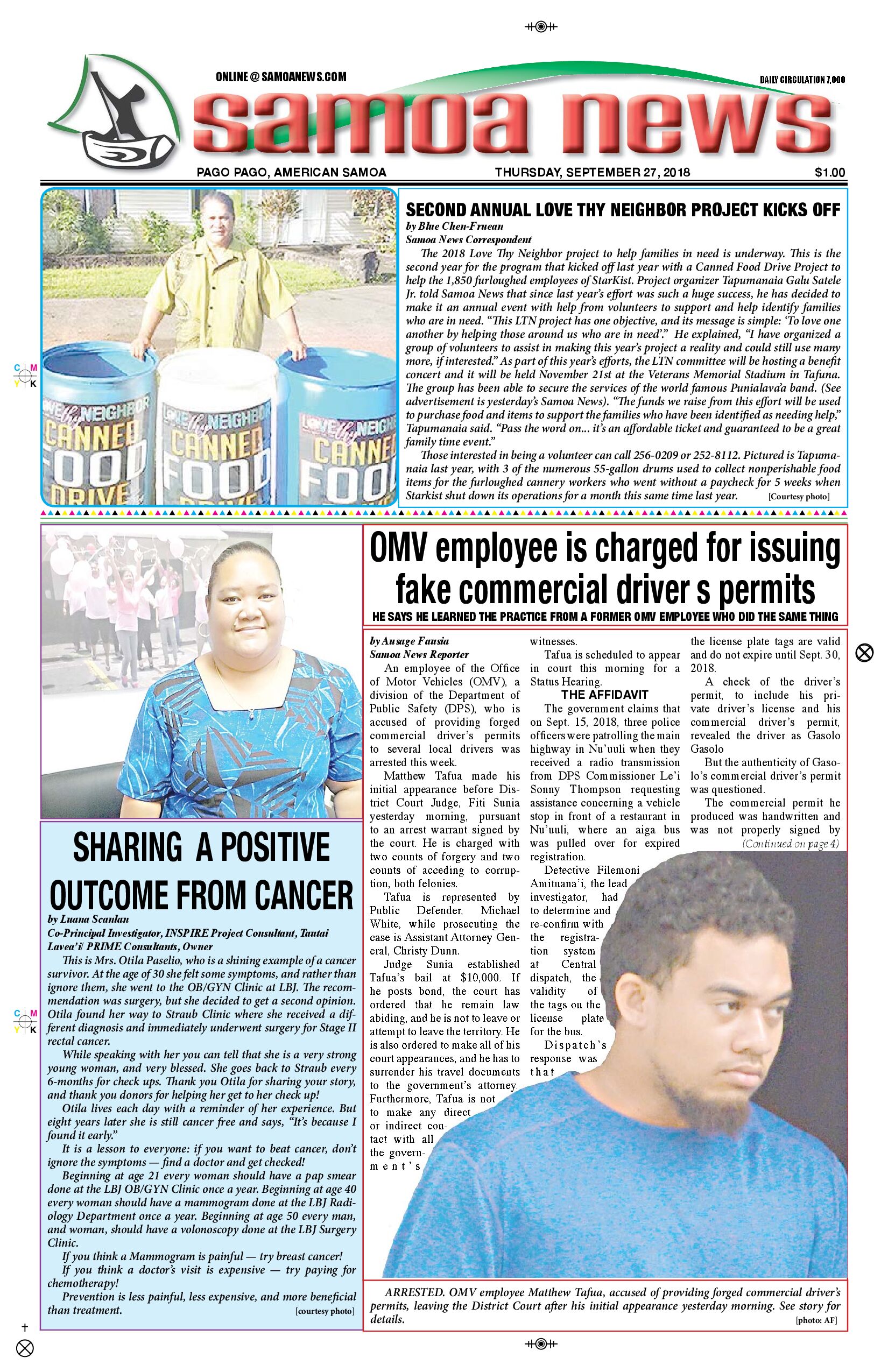 SN News Thursday, September 27, 2018