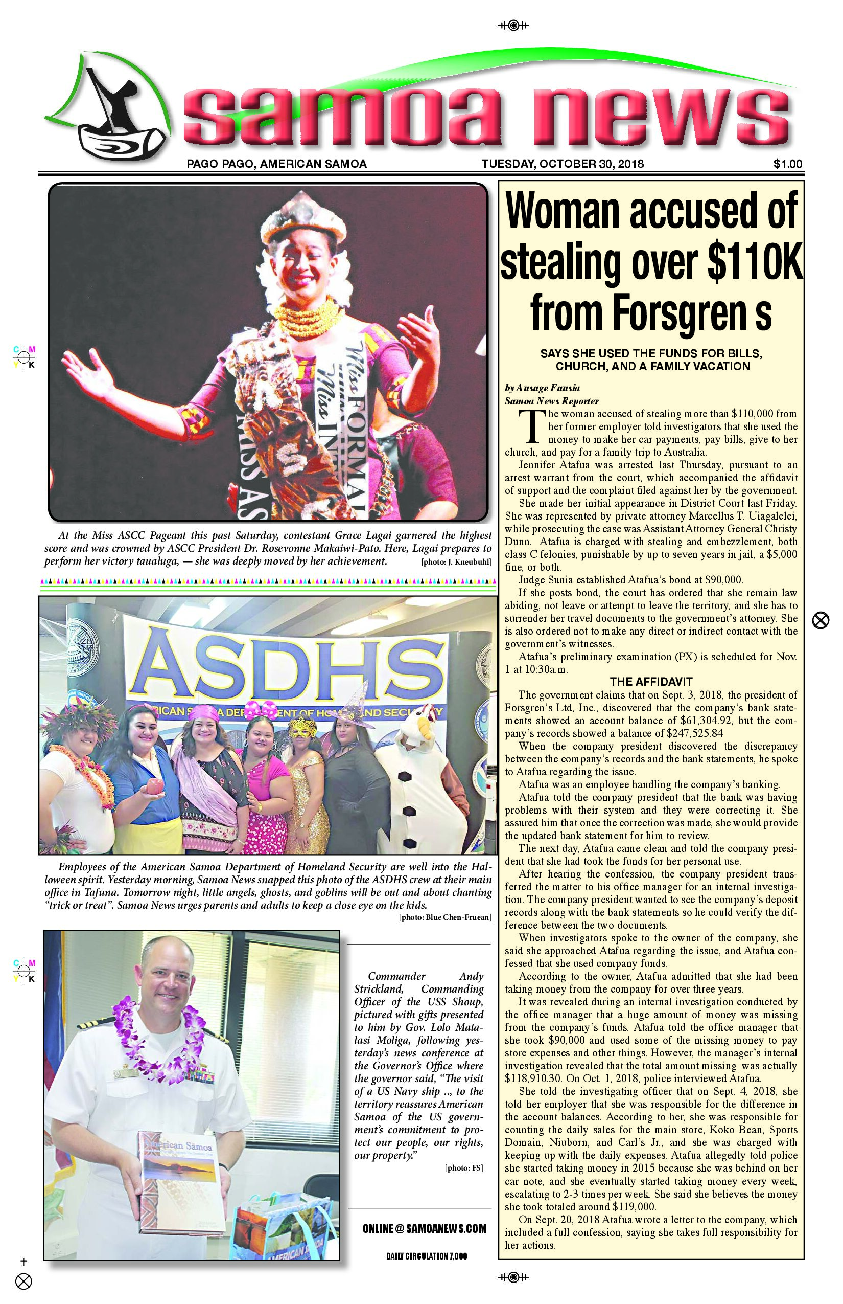 SN News Tuesday, October 30, 2018