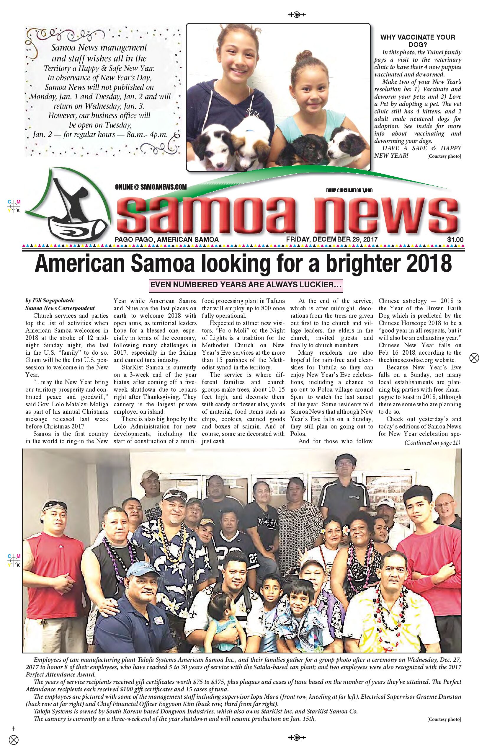 SN News Friday, Dec. 29, 2017