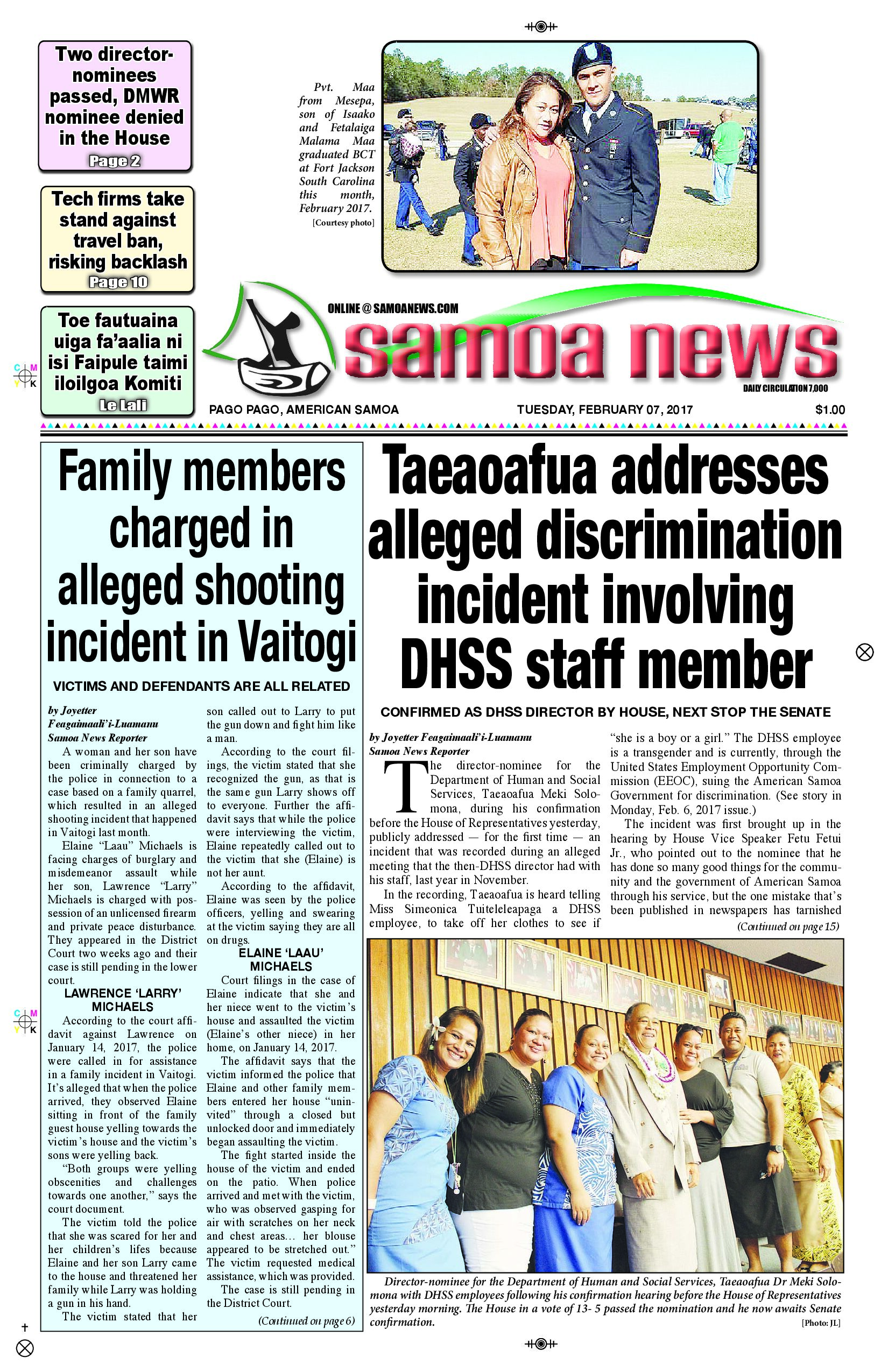 SN News, Tuesday, Feb. 7, 2017