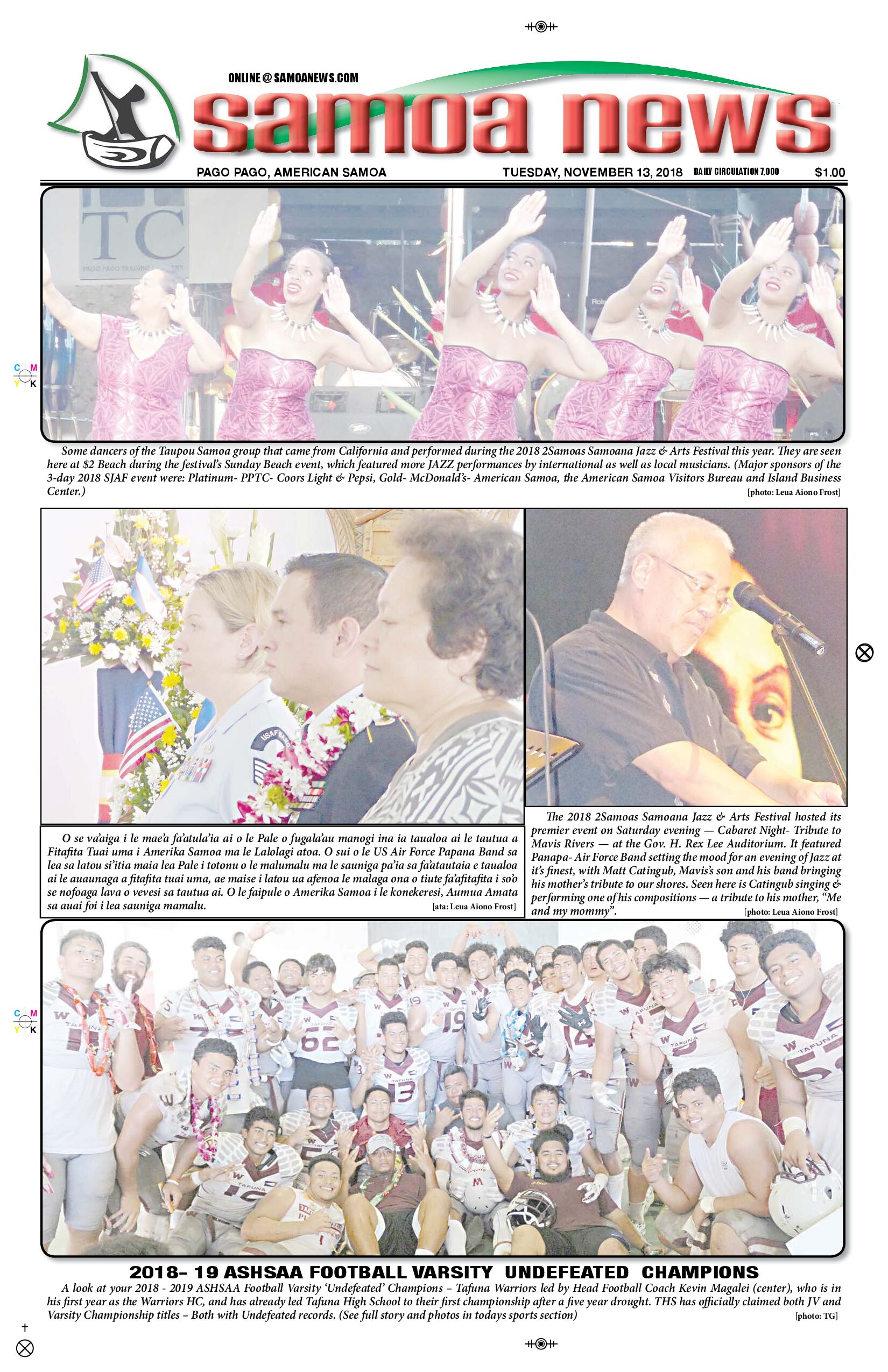 SN News Tuesday, November 13, 2018