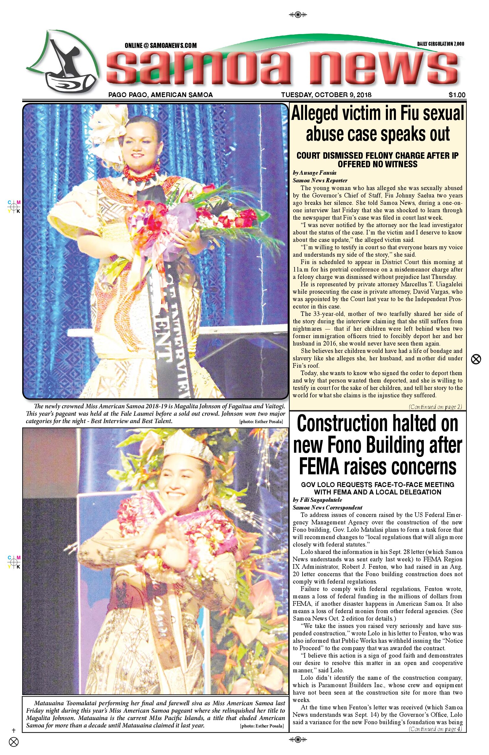 SN News Tuesday, October 09, 2018