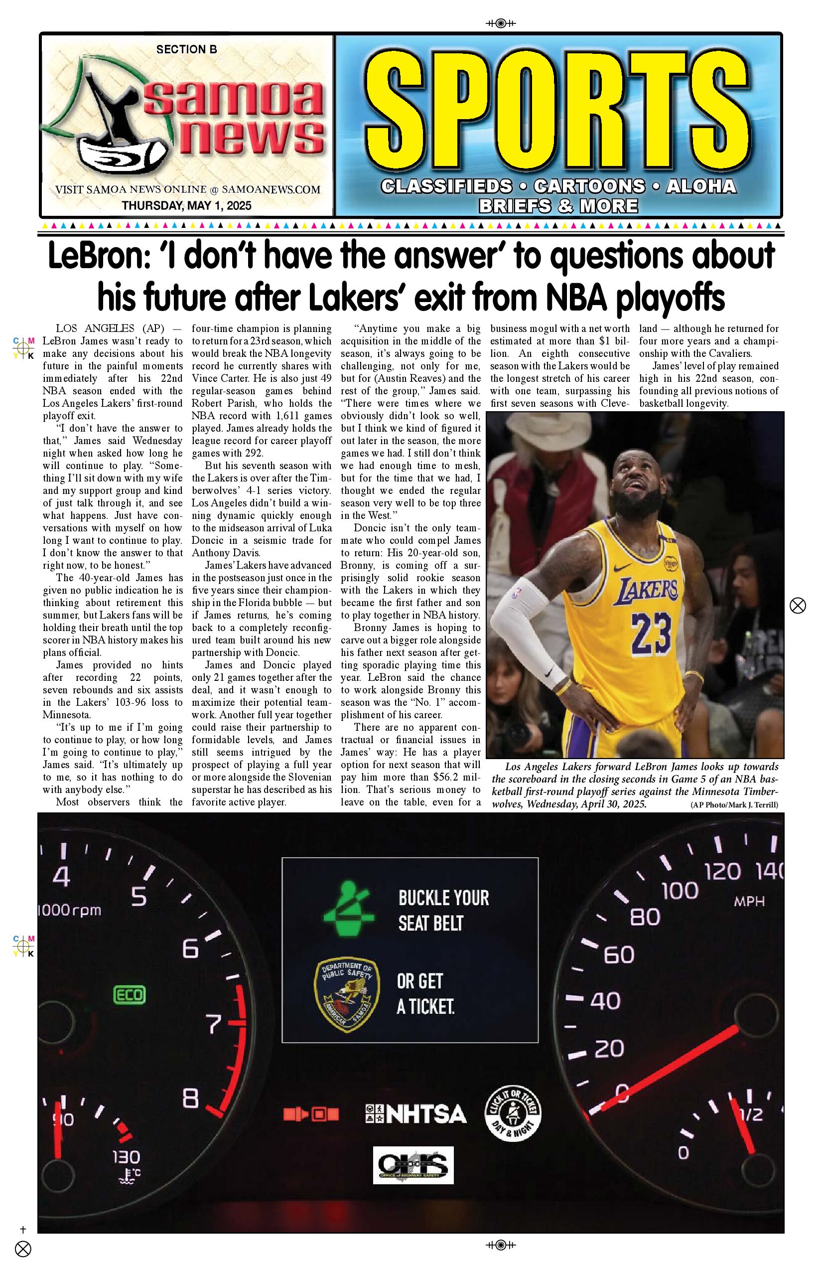 SN Sports Thursday, May 01, 2025