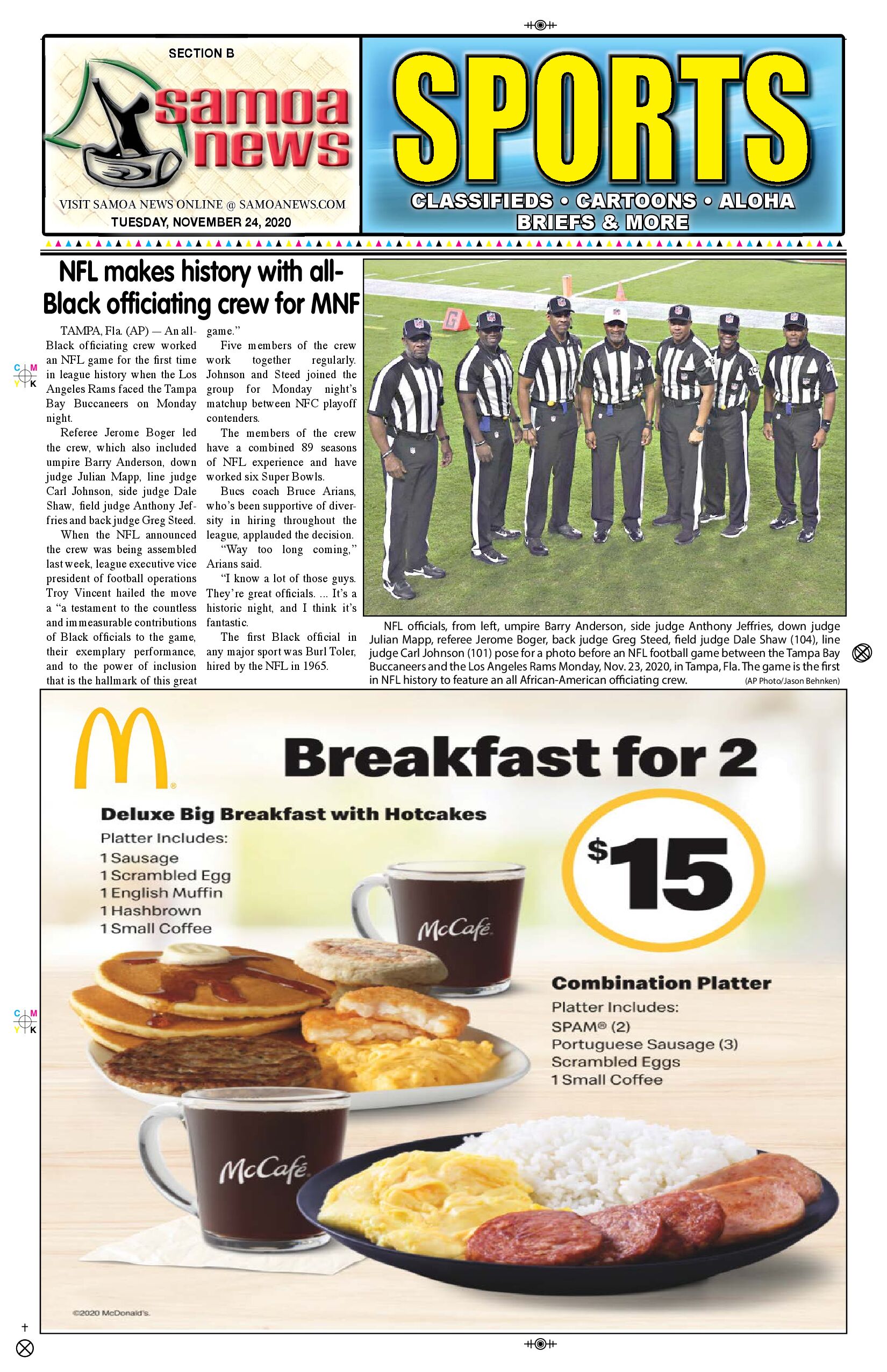 SN Sports Tuesday, Nov. 24, 2020