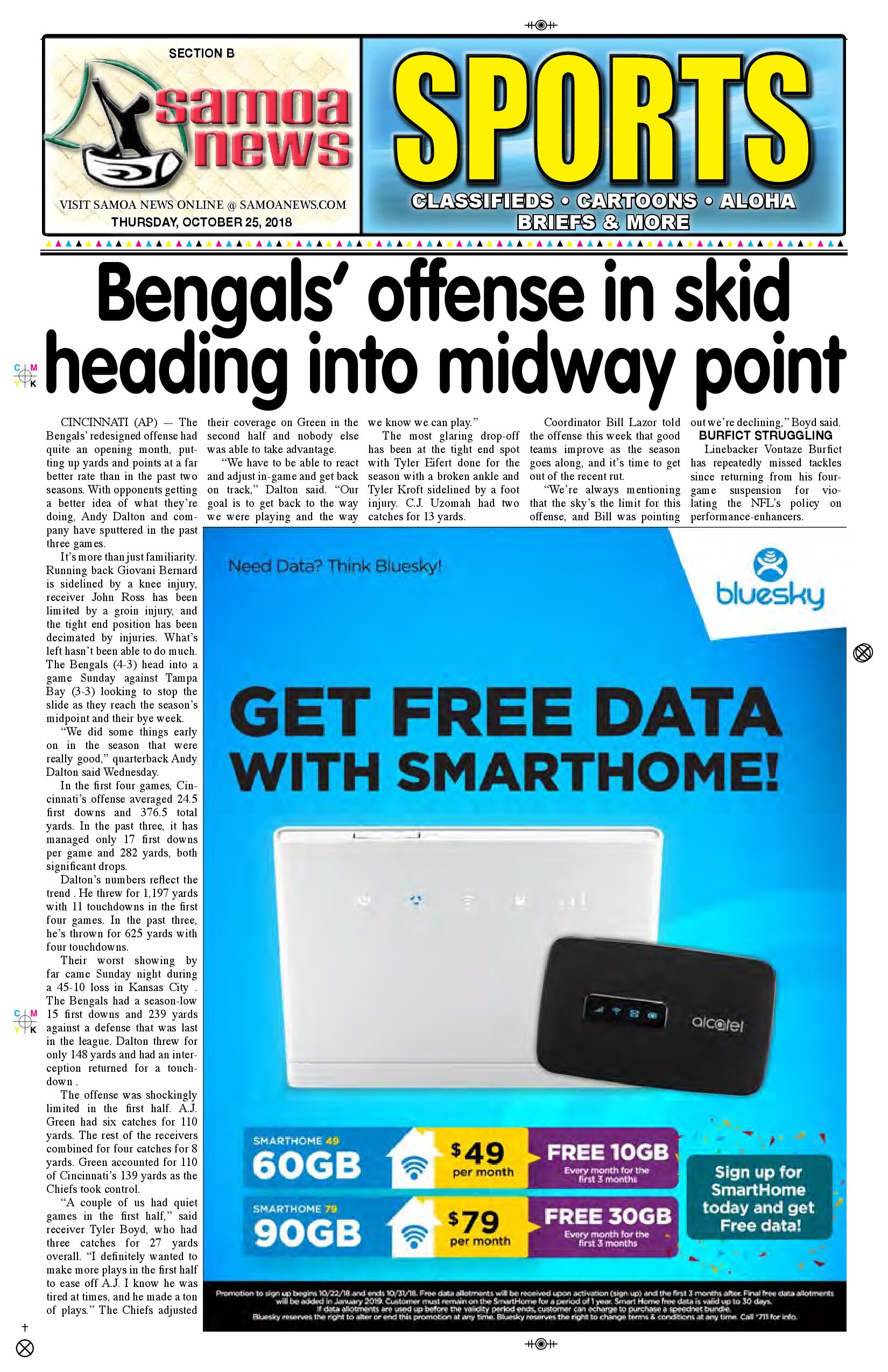 SN Sports Thursday, October 25, 2018