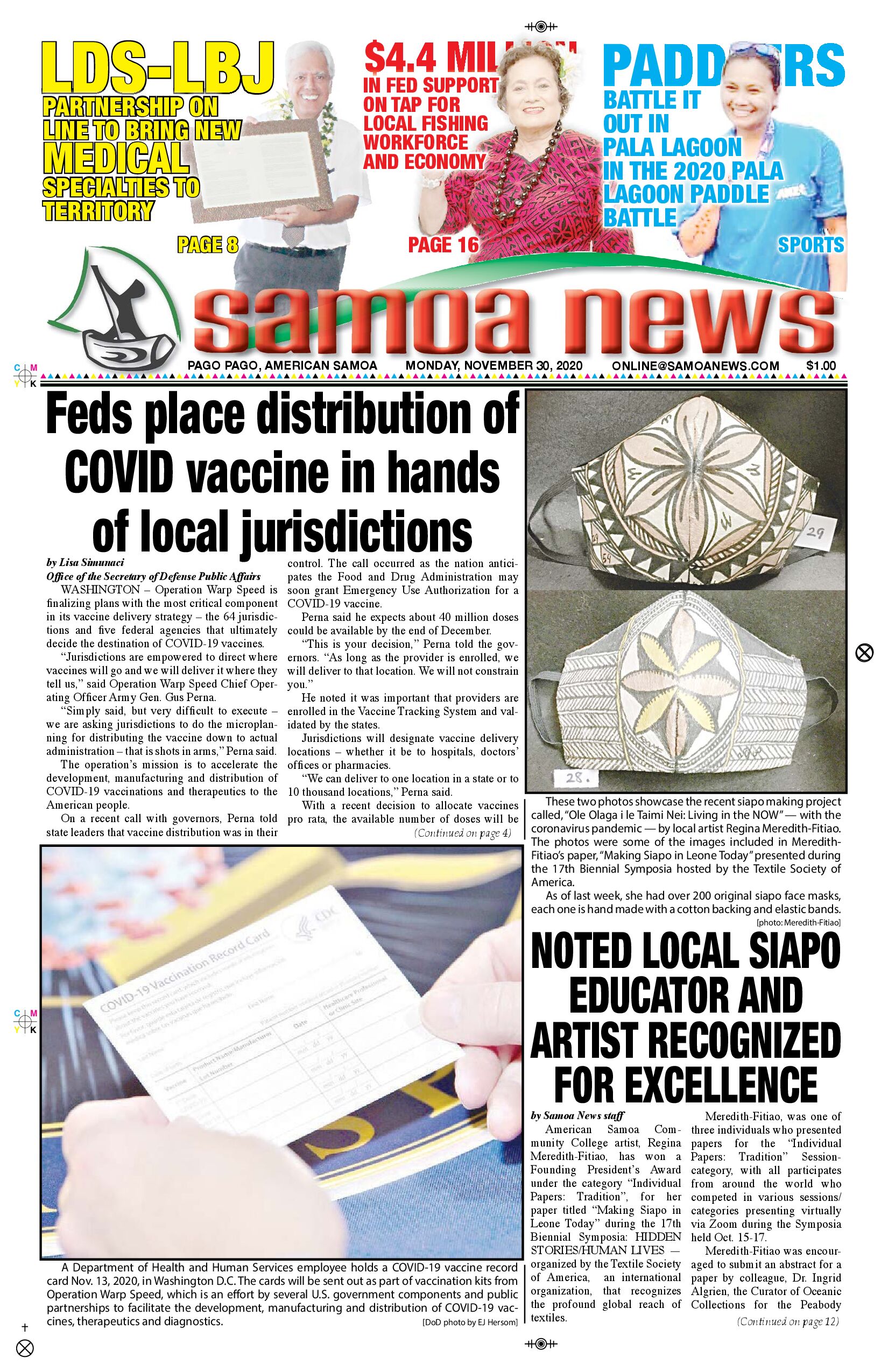 SN News Monday, Nov. 30, 2020