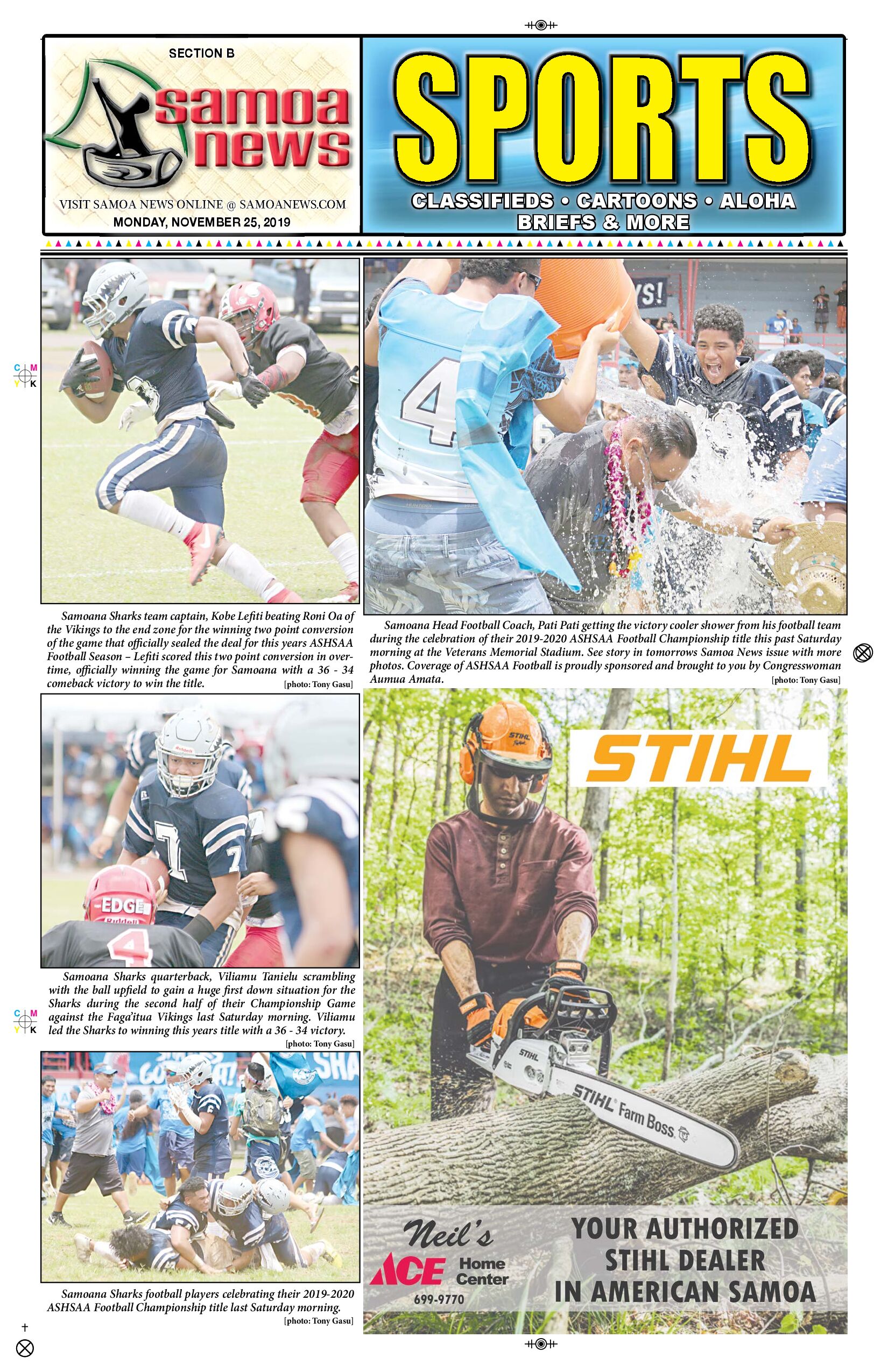 SN Sports Monday, November 25, 2019